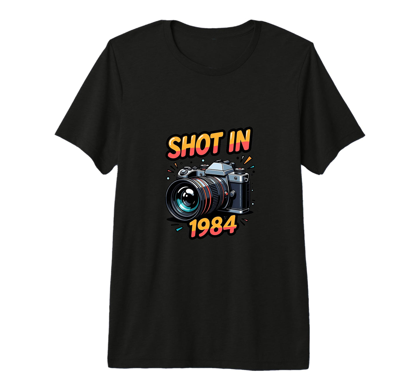 Photographer 1984 Camera Lover Photo T-Shirt - Aesthetic Graphic Unisex - T-Shirt, Sweatshirt, Hoodie