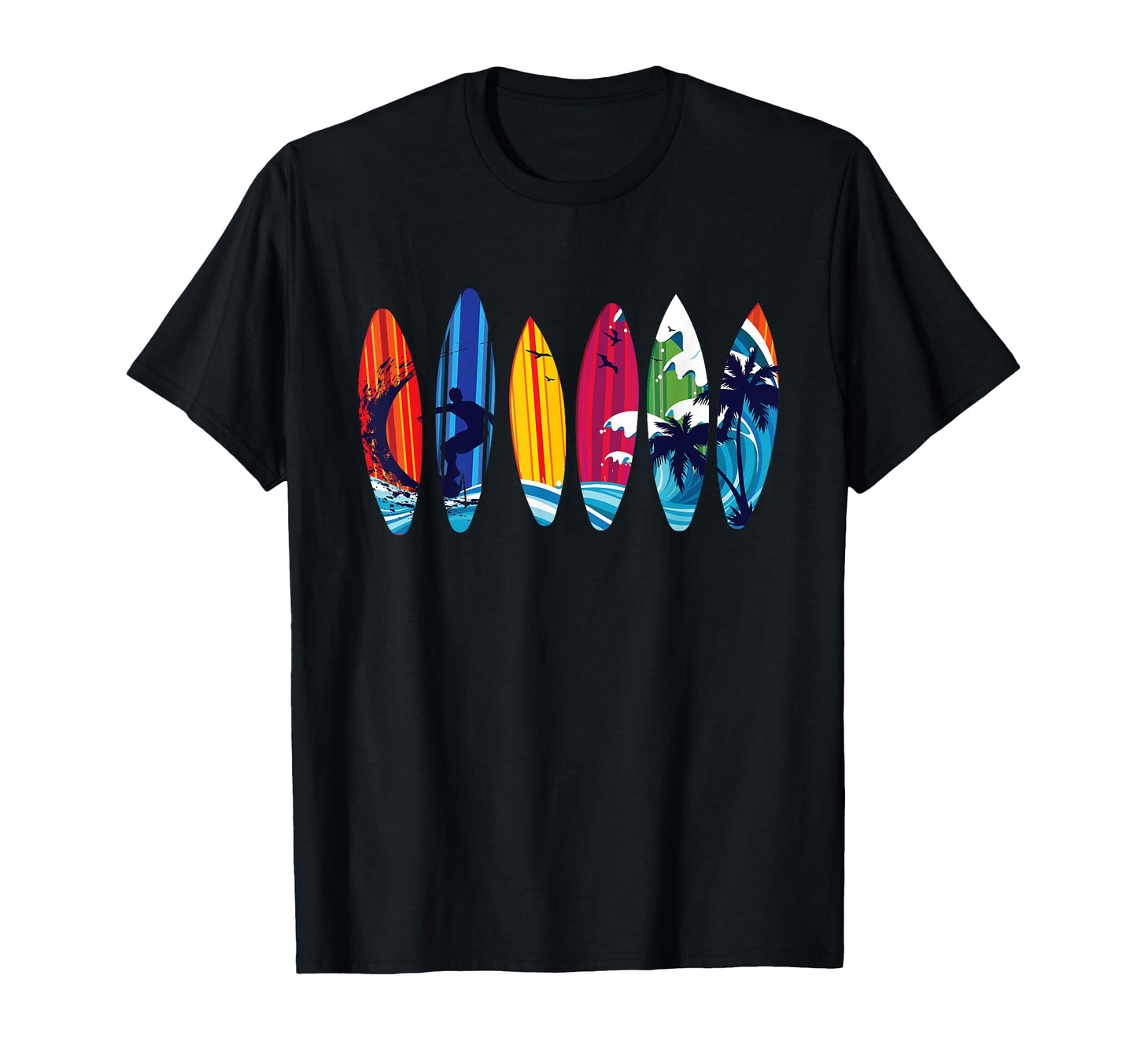 Surfboarder Surf Surfboard T-Shirt - Unique Graphic Men Women - T-Shirt, Sweatshirt, Hoodie