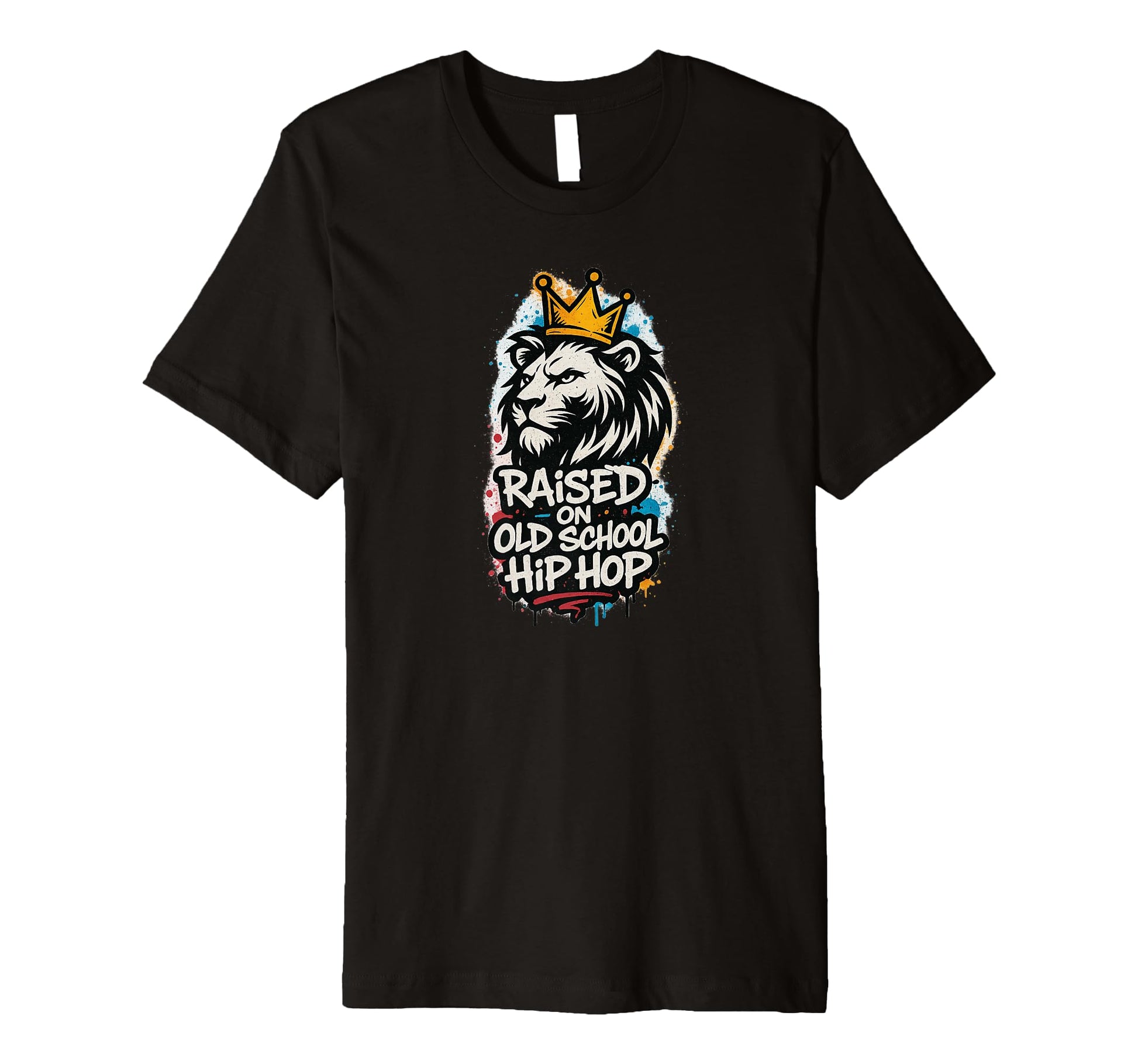 Raised Old School Hip Hop Rap T-Shirt - Fun Novelty Design for Adults - T-Shirt, Sweatshirt, Hoodie