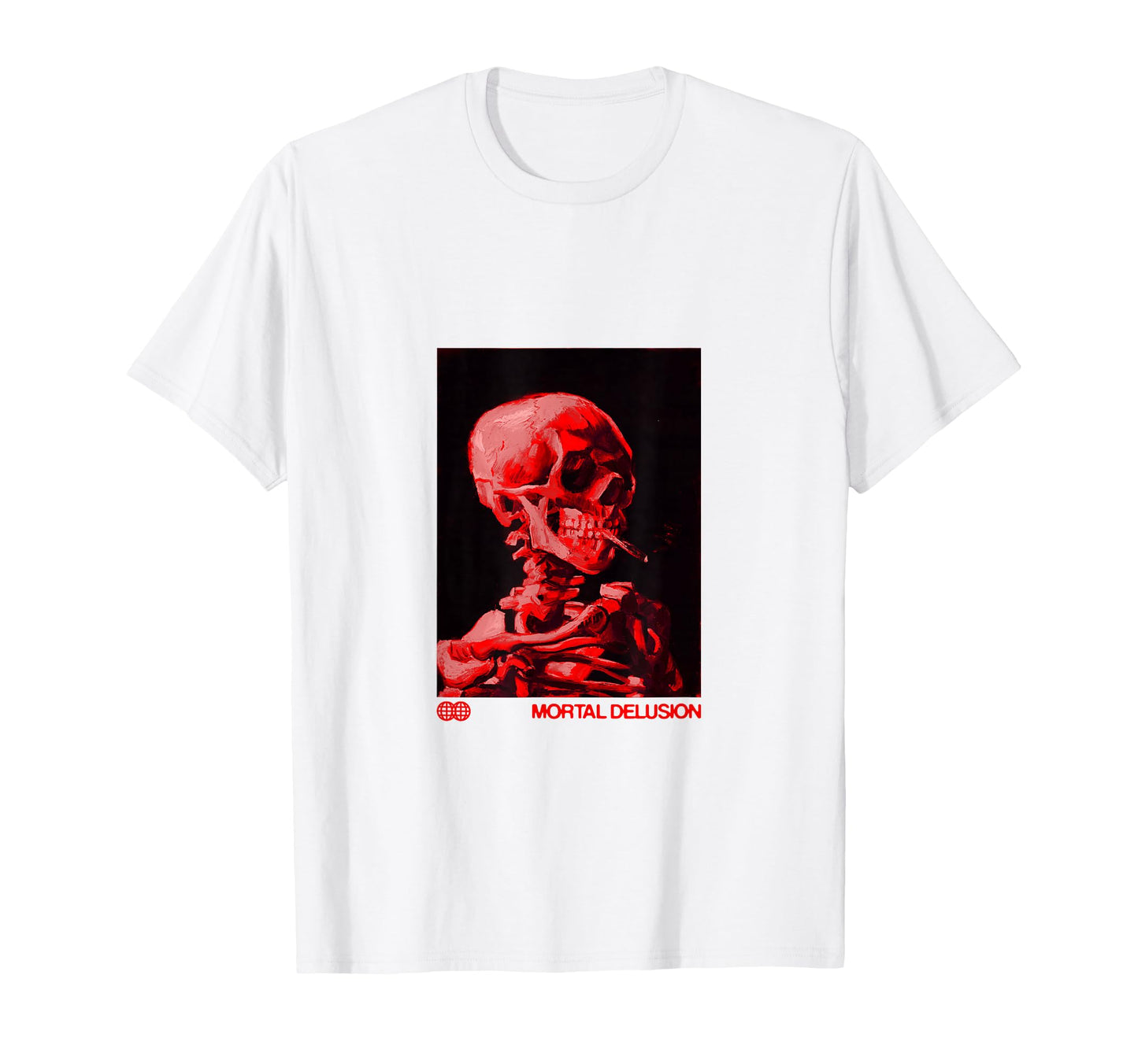 Van Gogh Skeleton Aesthetic Goth T-Shirt - Aesthetic Graphic for Adults - T-Shirt, Sweatshirt, Hoodie