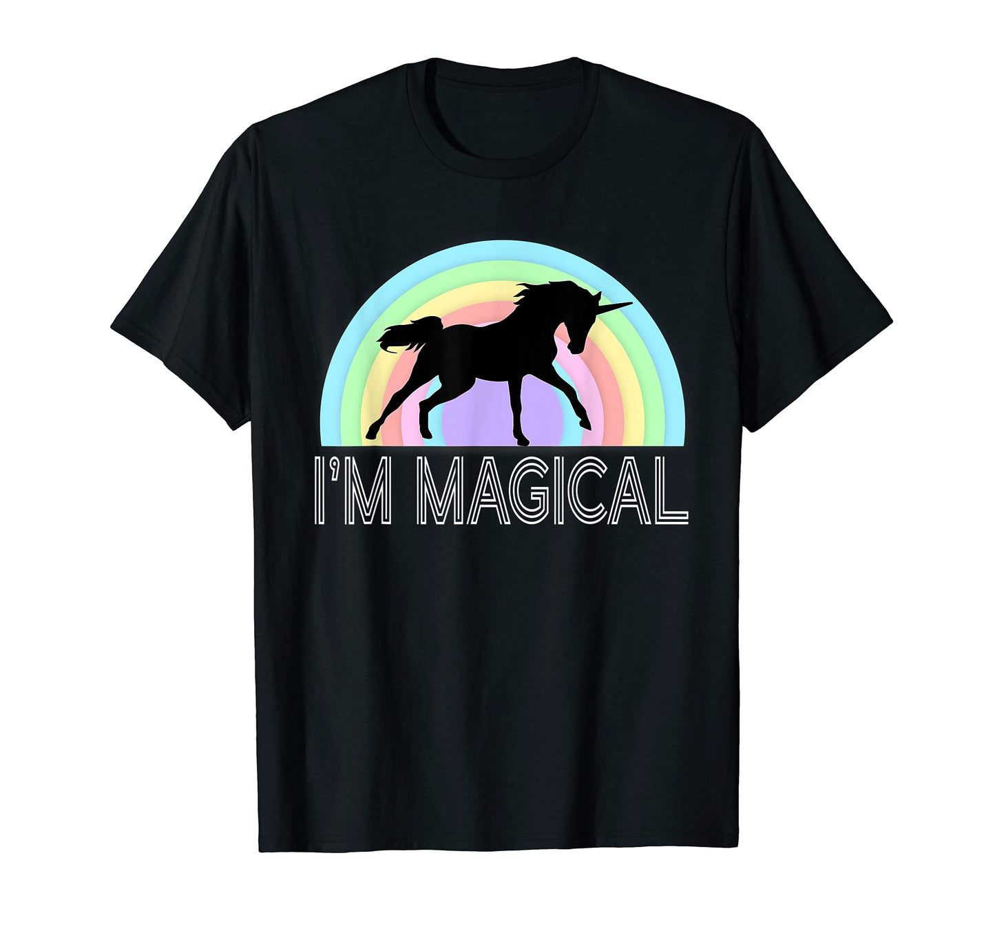 Im Magical Unicorn Rainbow 80S Horse T-Shirt - Graphic Print Men Women - T-Shirt, Sweatshirt, Hoodie