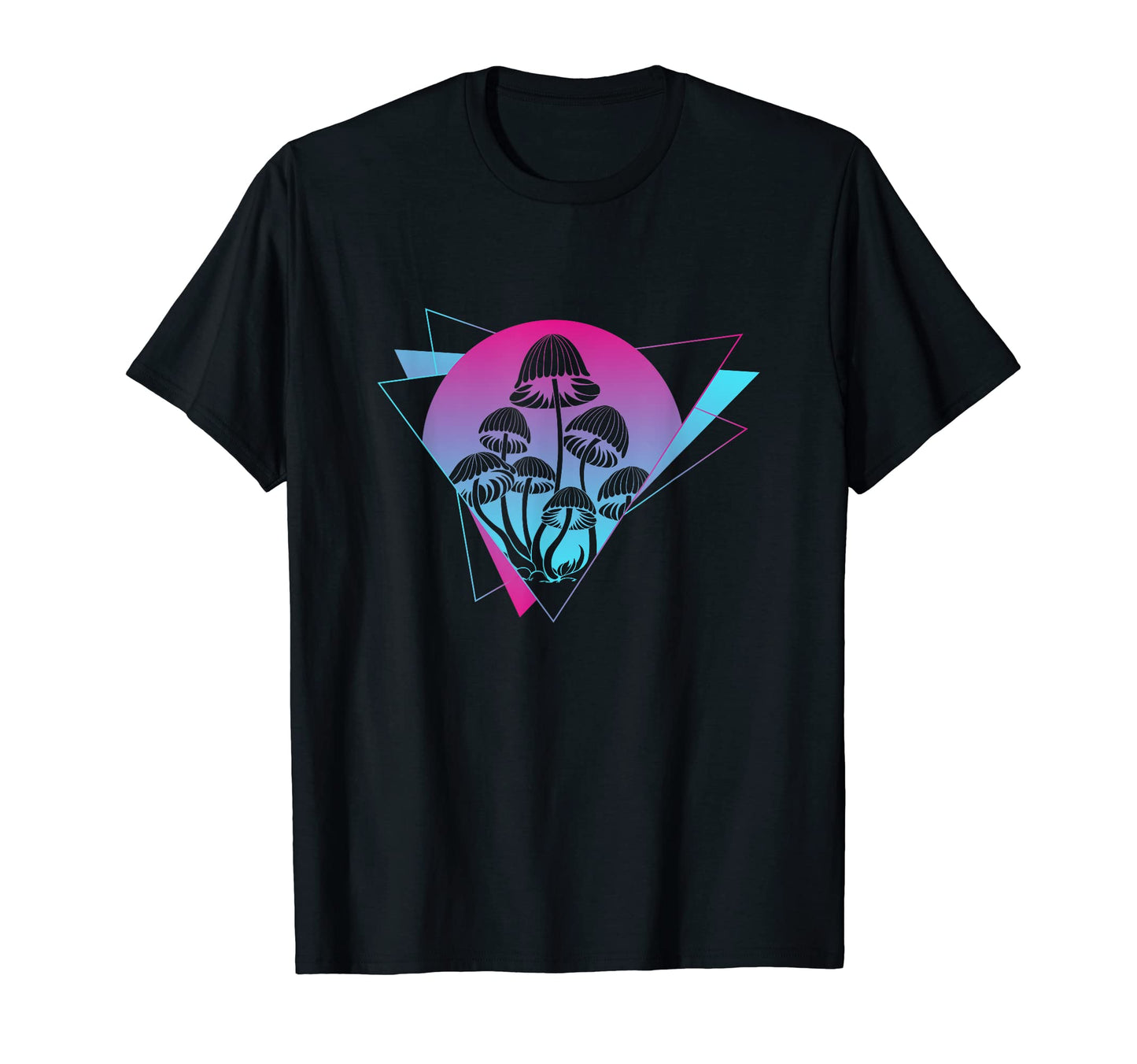 Fungi Vaporwave Aesthetic Mushrooms T-Shirt - Graphic Print for Adults - T-Shirt, Sweatshirt, Hoodie