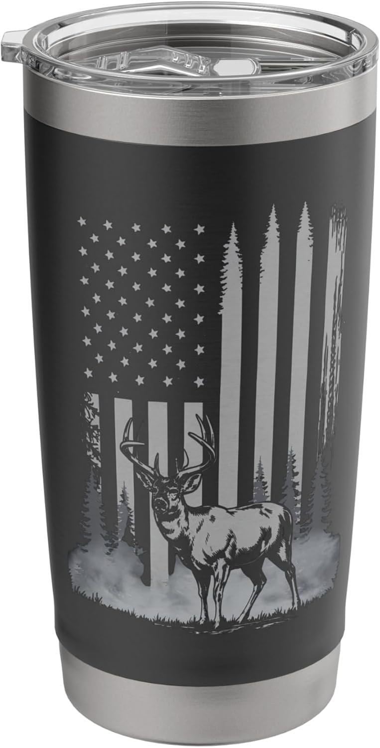 Deer Hunting Camouflage American Flag USA - Adult & Kids T-Shirts, Sweatshirts & Hoodies apparel design preview 1