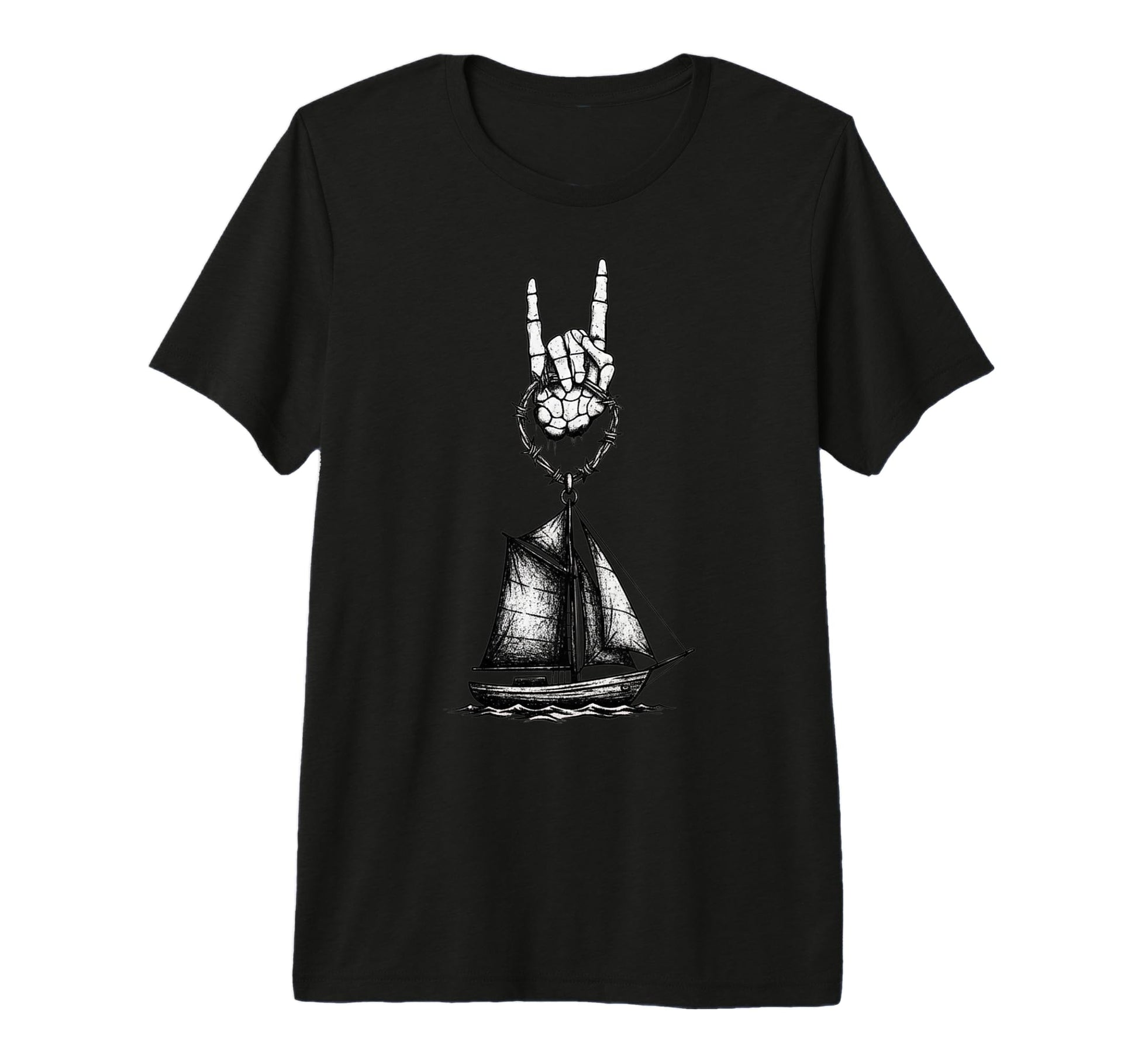 Mens Sailboat Sailing Sailor 90S Alt T-Shirt - Graphic Print for Adults - T-Shirt, Sweatshirt, Hoodie