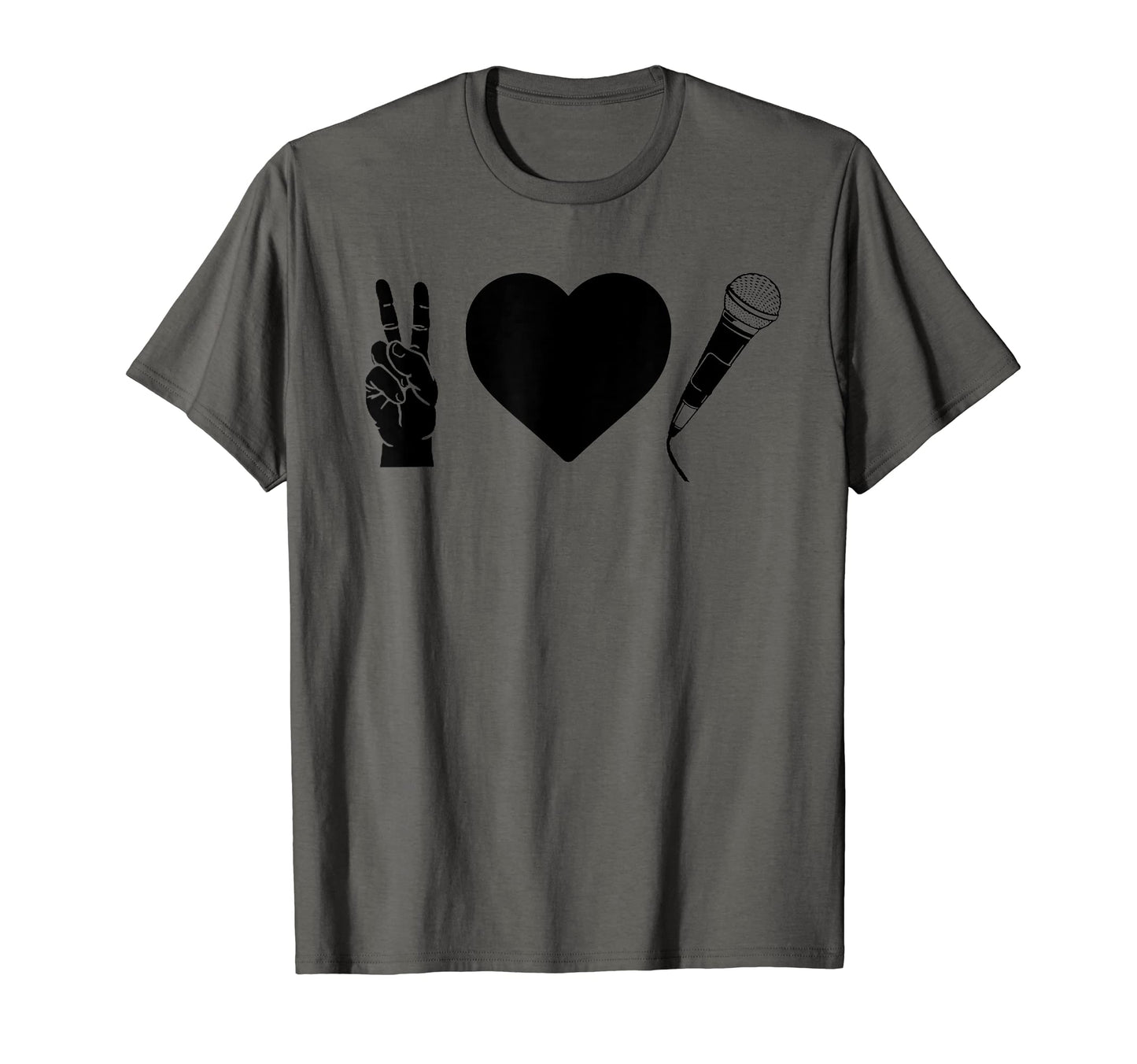 Peace Love Hip Hop Old School Rap T-Shirt - Novelty Apparel Unisex - T-Shirt, Sweatshirt, Hoodie