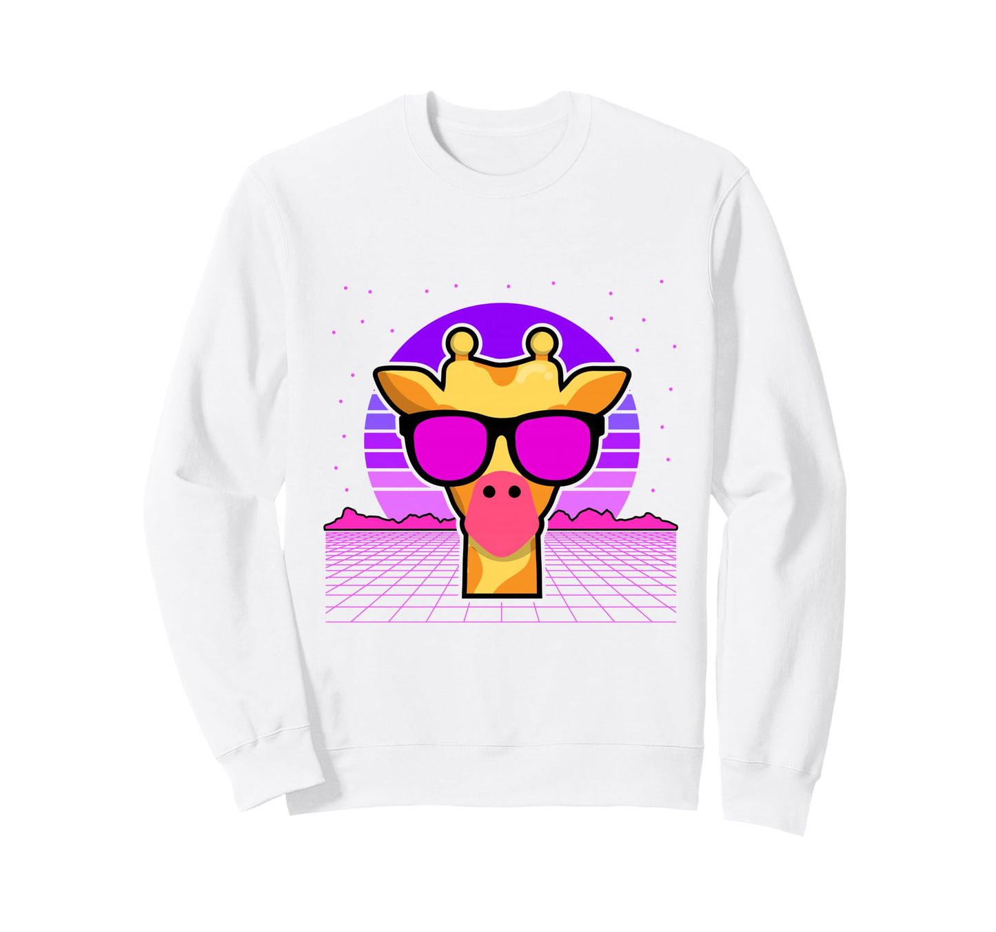 Aesthetic Vaporwave Outfits Giraffe Sweatshirt - Novelty Apparel Unisex - T-Shirt, Sweatshirt, Hoodie