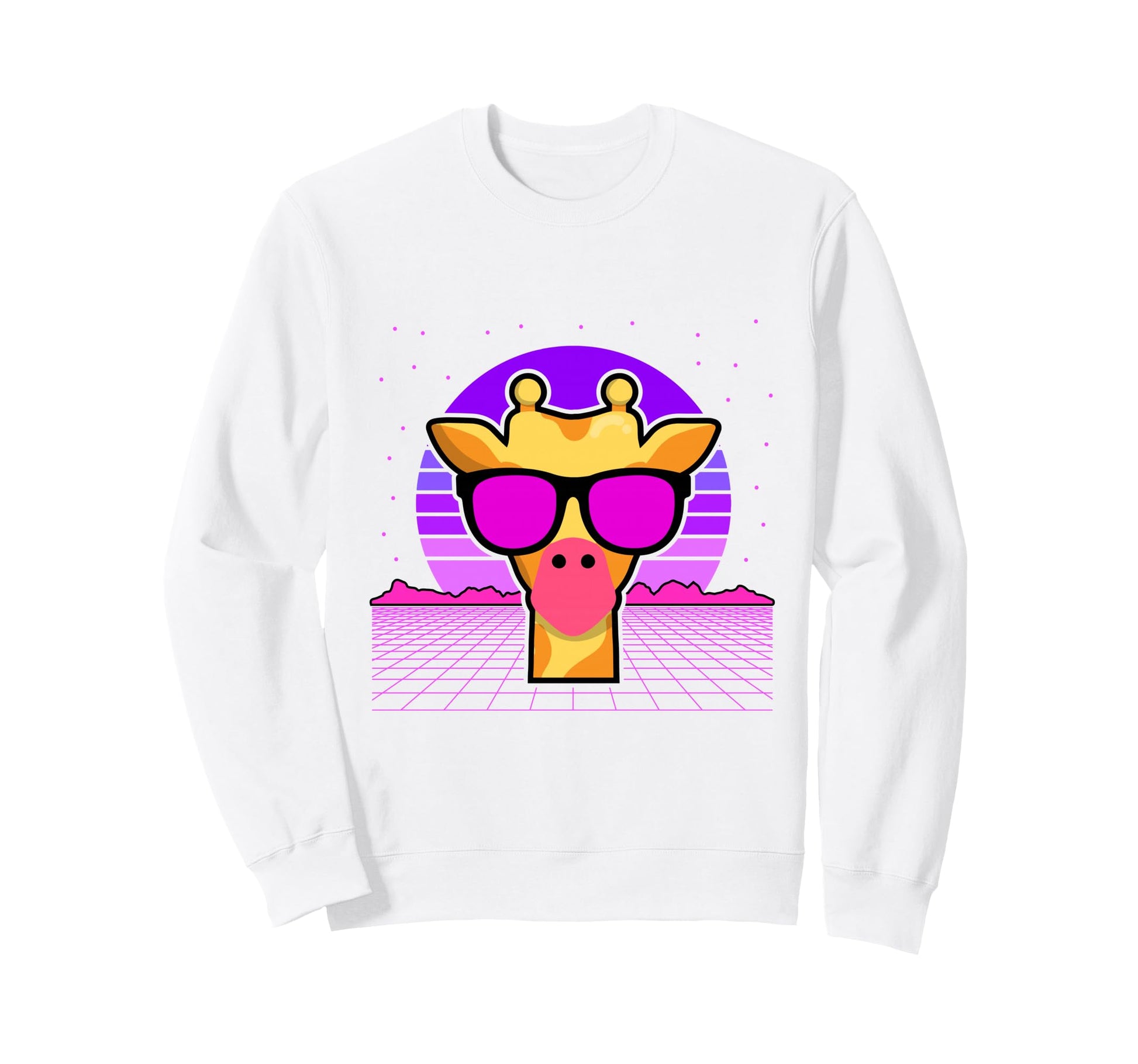 Aesthetic Vaporwave Outfits Giraffe Sweatshirt - Novelty Apparel Unisex - T-Shirt, Sweatshirt, Hoodie