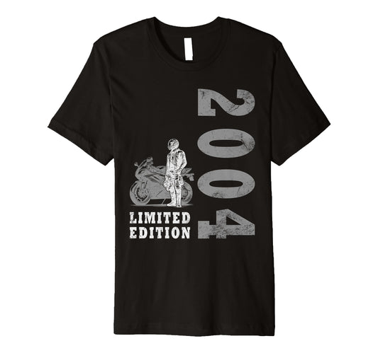 20 Years Biker 2004 Motorcycle T-Shirt - Custom Art Print Men Women - T-Shirt, Sweatshirt, Hoodie