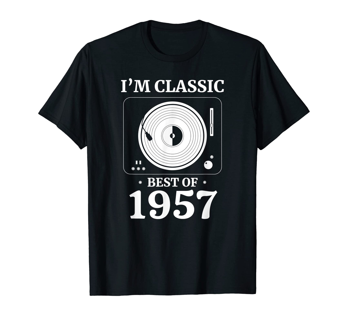 1957 Birthday Vinyl Lp Music Record T-Shirt - Streetwear Style Men Women - T-Shirt, Sweatshirt, Hoodie