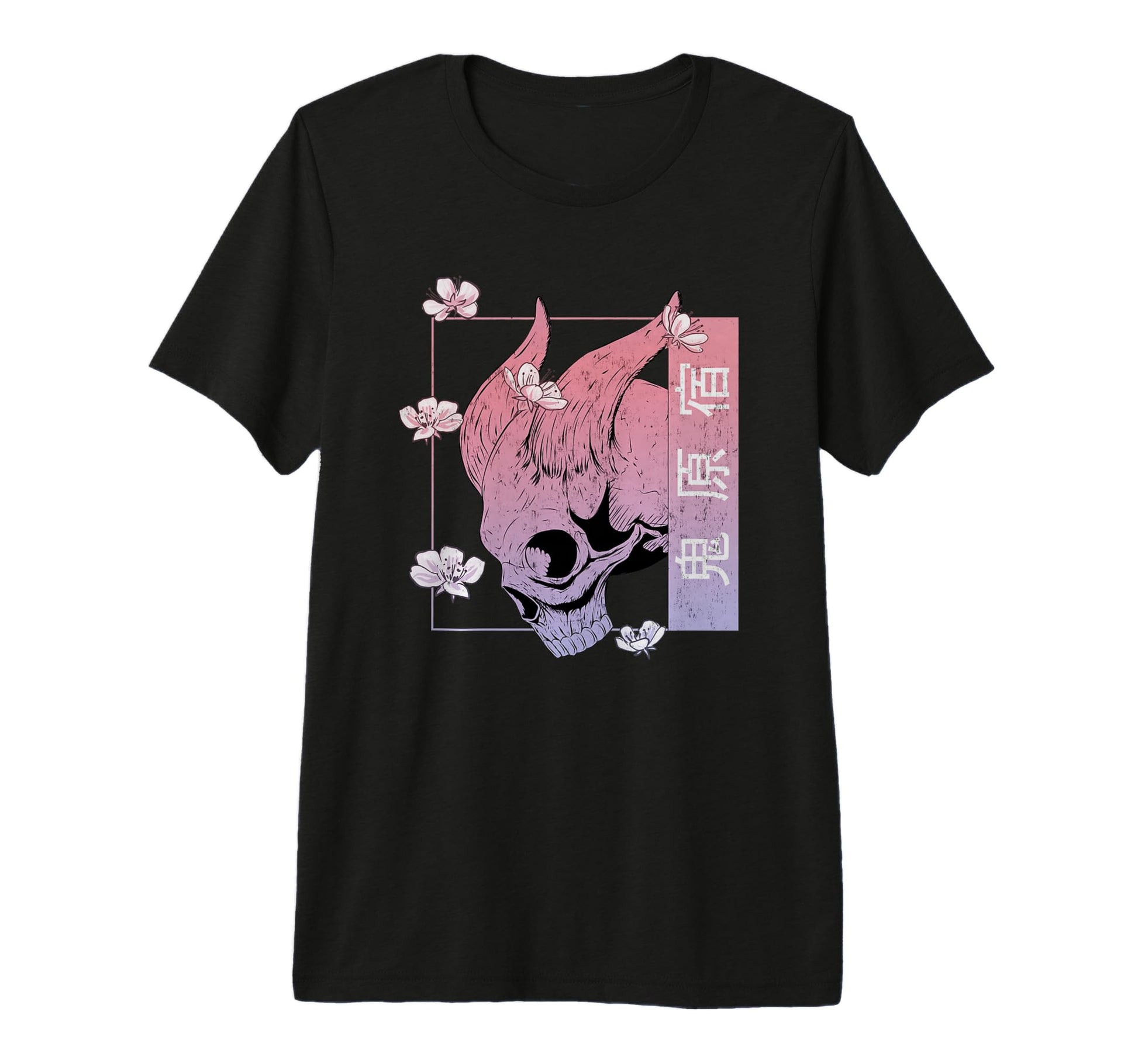 Japan Demon Oni Skull Otaku 90S Aesthetic T-Shirt - Graphic Print Unisex - T-Shirt, Sweatshirt, Hoodie