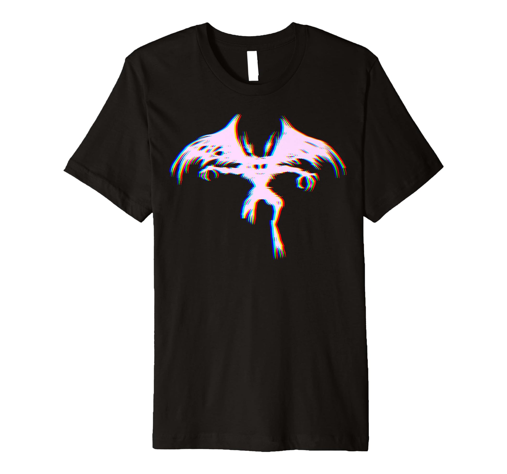 Mothman Cryptid Glitch Vaporwave T-Shirt - Aesthetic Graphic Men Women - T-Shirt, Sweatshirt, Hoodie