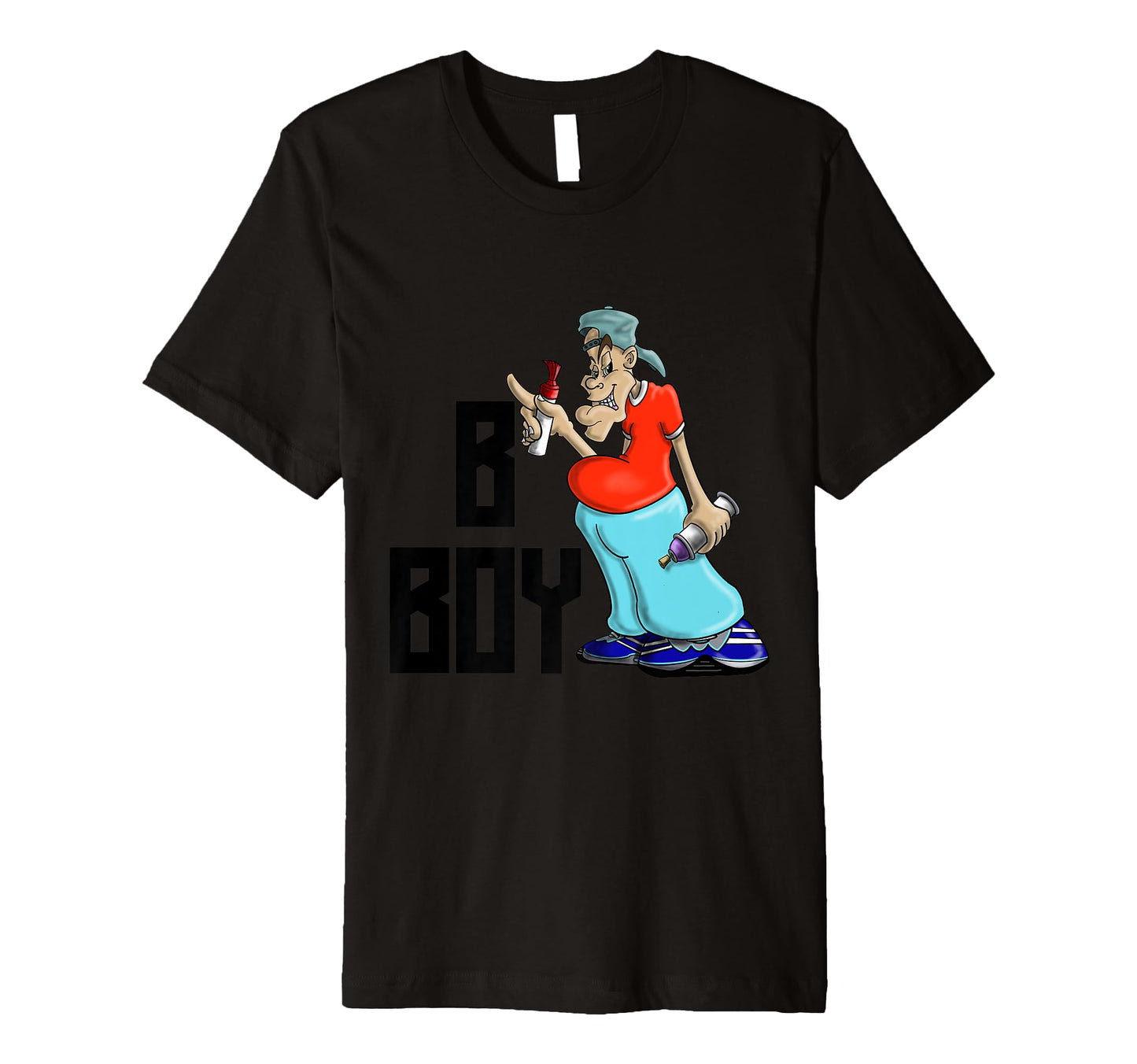 Old School Hip Hop B Graffiti T-Shirt - Novelty Apparel for Adults - T-Shirt, Sweatshirt, Hoodie