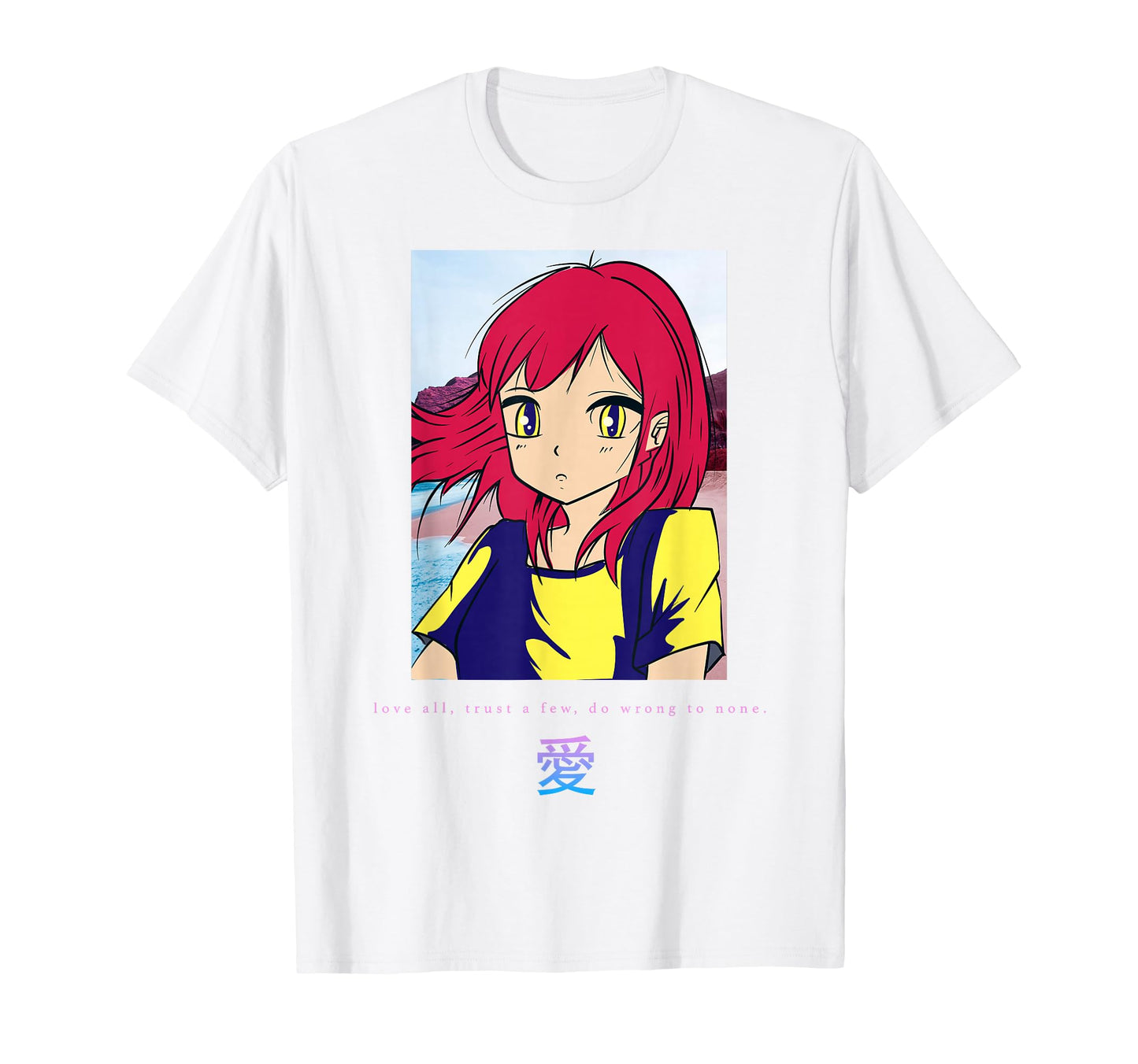 Anime Love Japanese Aesthetic Vaporwave T-Shirt - Trendy Graphic Unisex - T-Shirt, Sweatshirt, Hoodie