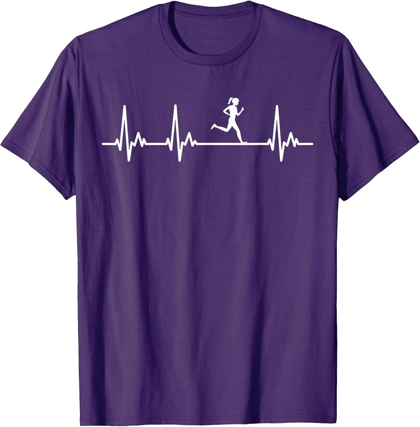 Female Runner My Heart Beats For Running - Adult & Kids T-Shirts, Sweatshirts & Hoodies apparel design preview 1