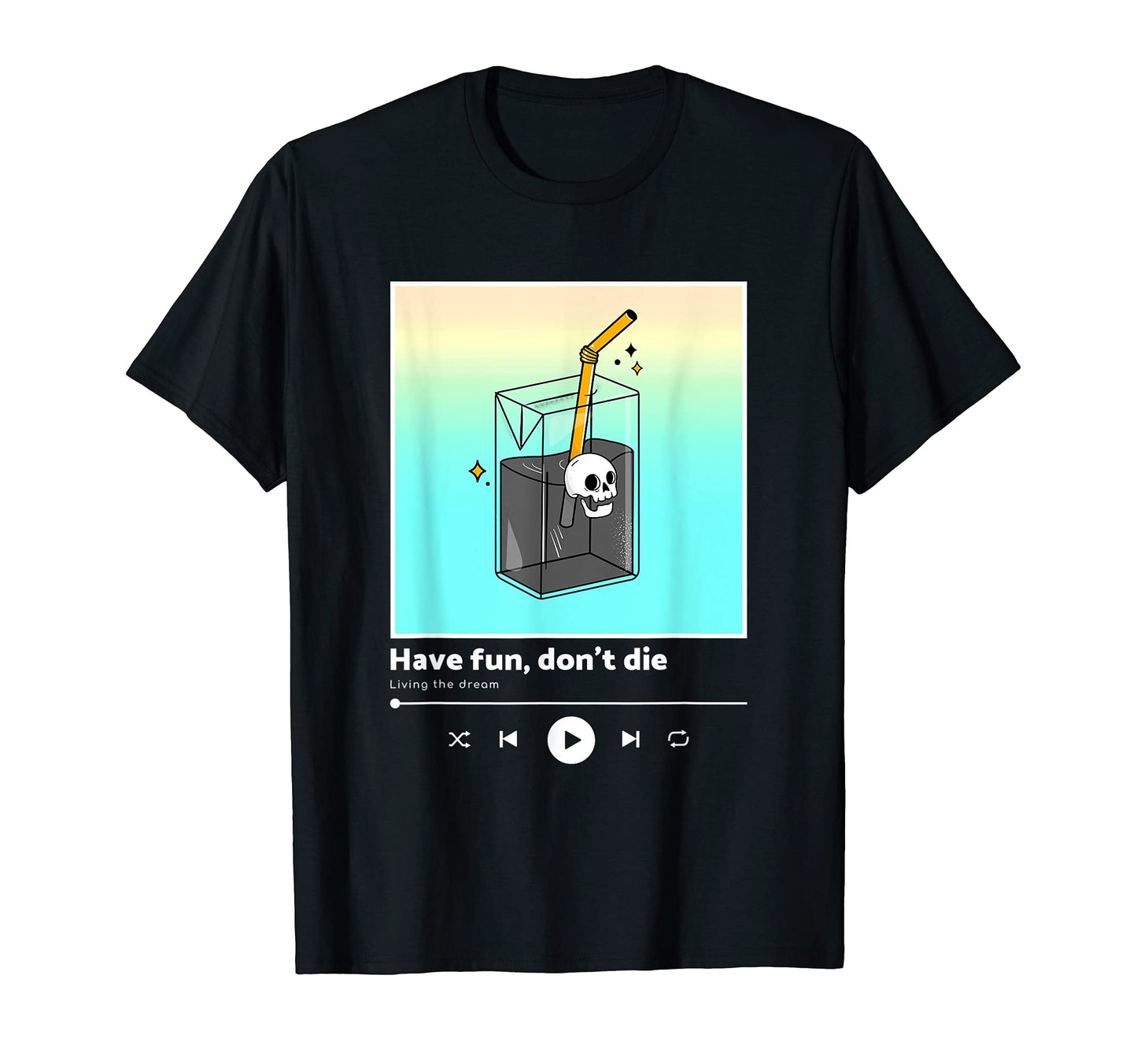 Pastel Goth Skull Drink Aesthetic T-Shirt - Fun Novelty Design Men Women - T-Shirt, Sweatshirt, Hoodie