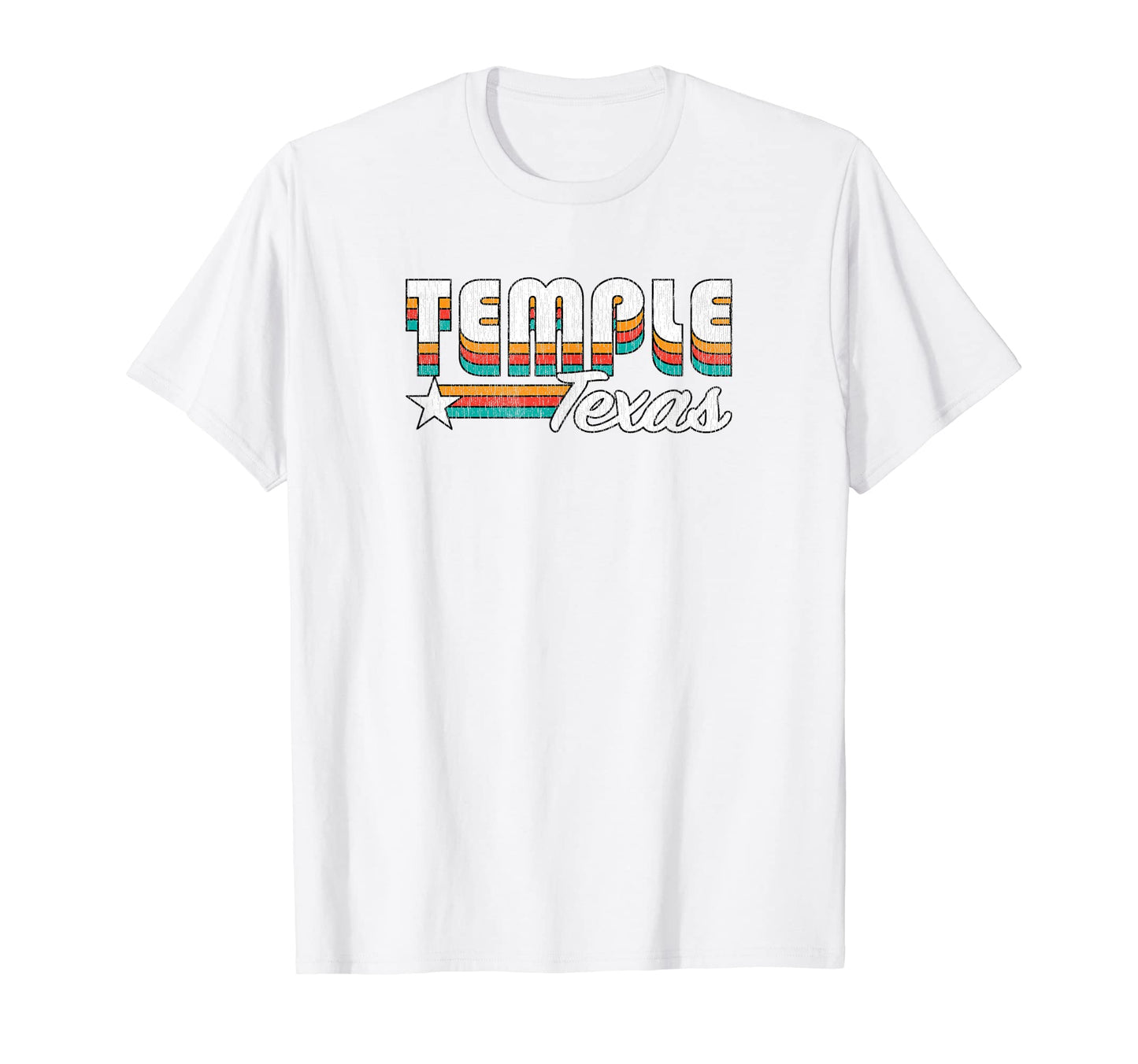 Temple Tx Temple Texas Rainbow T-Shirt - Unique Graphic Men Women - T-Shirt, Sweatshirt, Hoodie