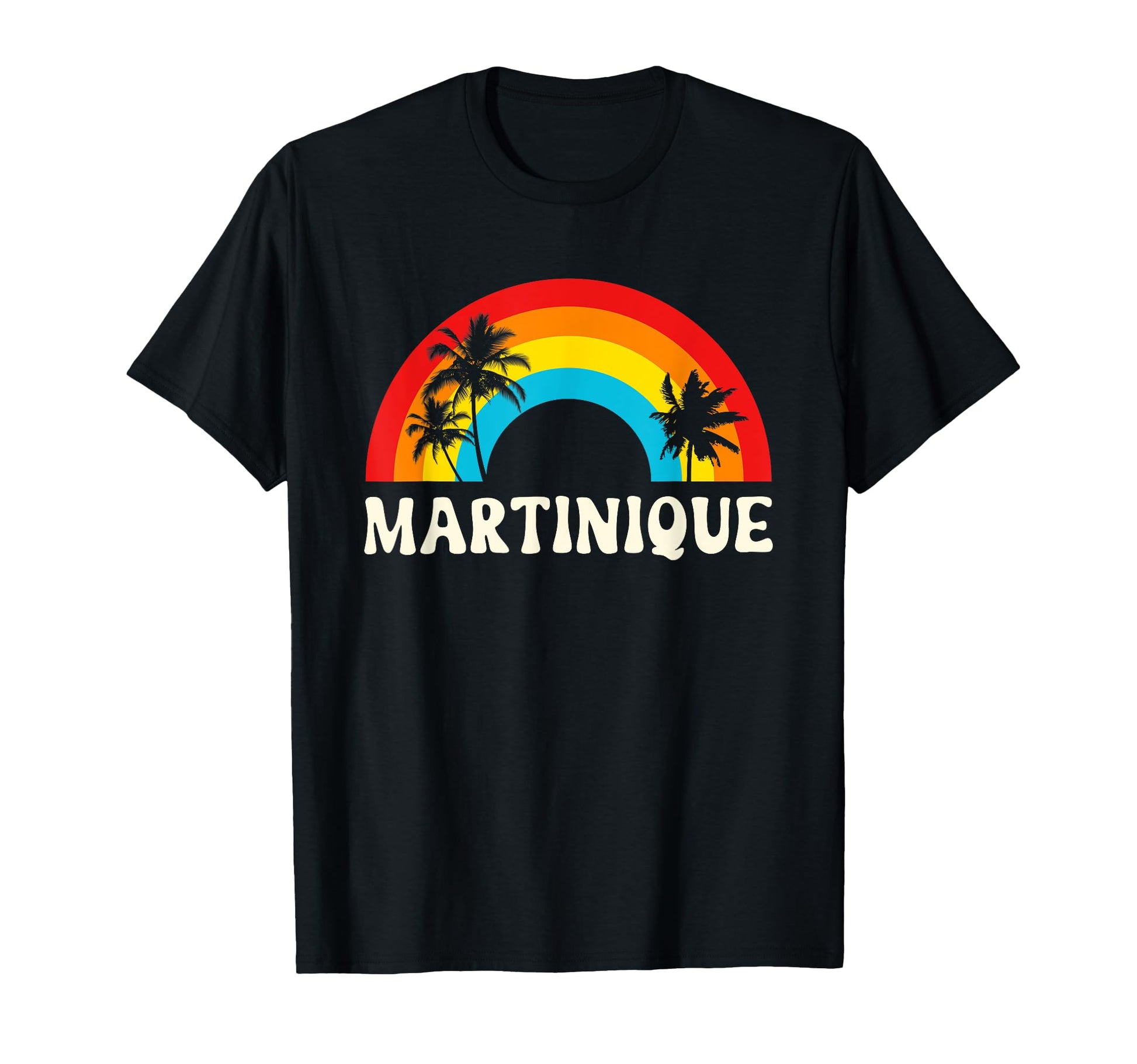 Martinique Vacation Souvenir Rainbow T-Shirt - Streetwear Style Unisex - T-Shirt, Sweatshirt, Hoodie