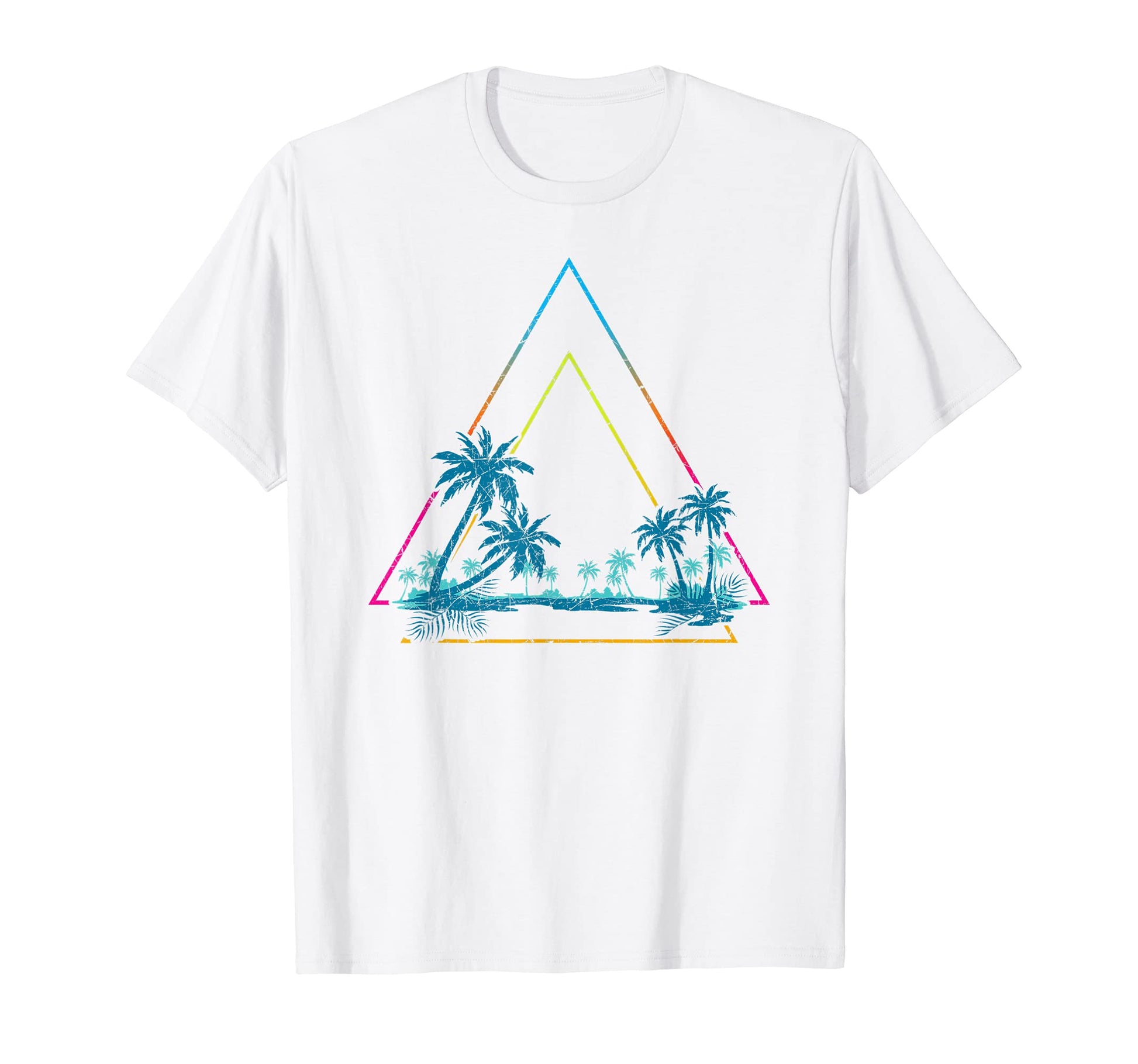 Summer Palm Trees 90S Vaporwave T-Shirt - Aesthetic Graphic for Adults - T-Shirt, Sweatshirt, Hoodie