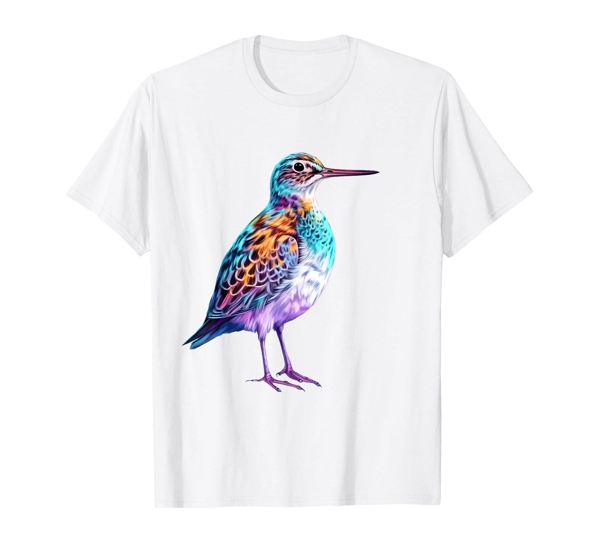 Vaporwave Aesthetic Spotted Sandpiper T-Shirt - Novelty Apparel Unisex - T-Shirt, Sweatshirt, Hoodie