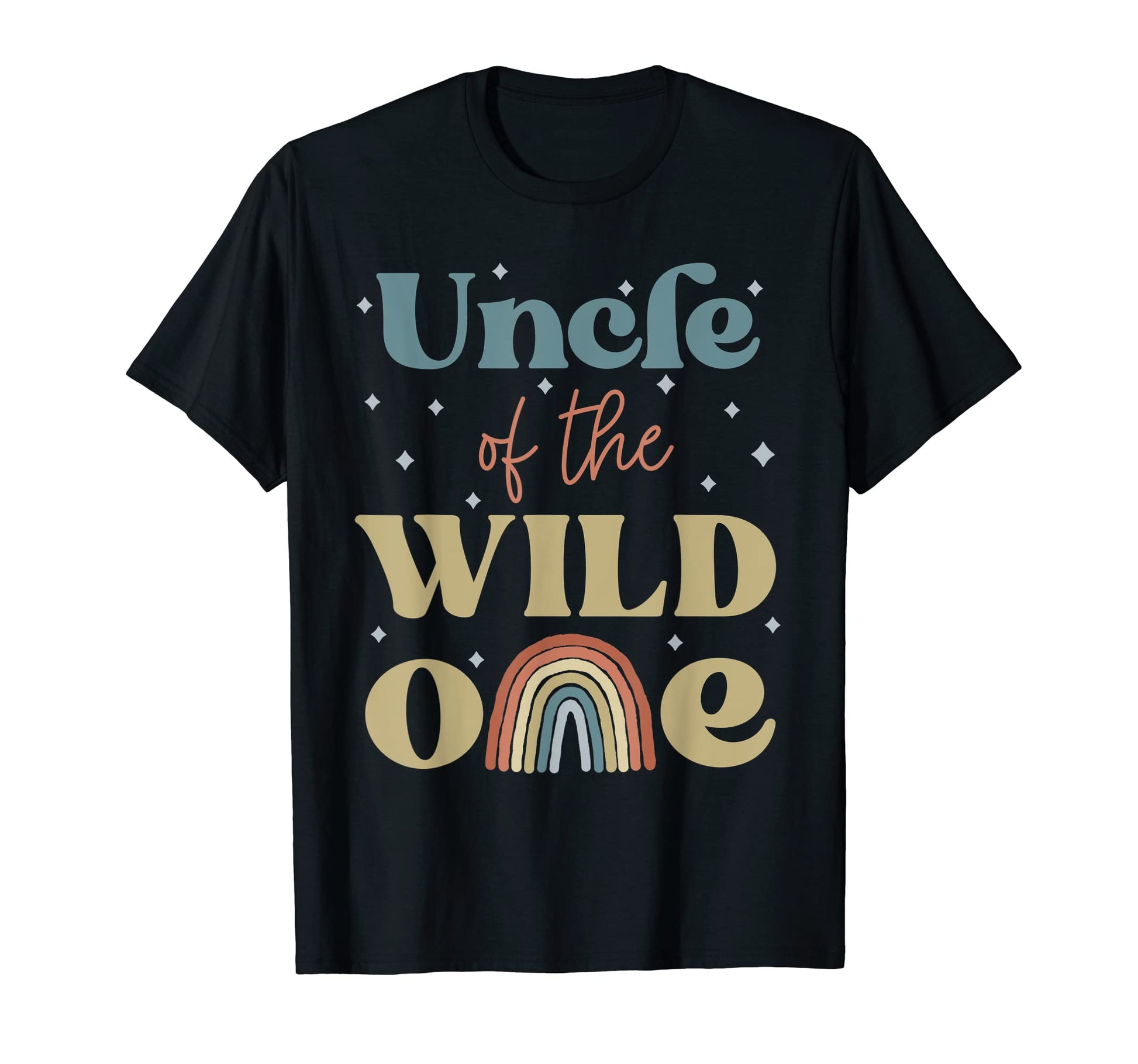 Mens Uncle Wild One Boho Rainbow T-Shirt - Fun Novelty Design Men Women - T-Shirt, Sweatshirt, Hoodie