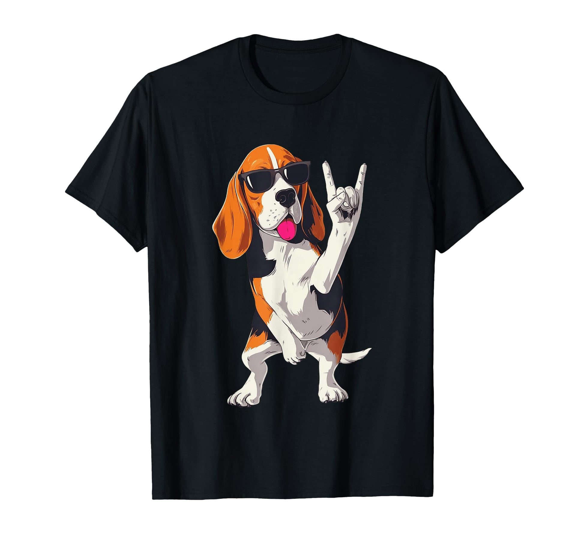 Beagle Rock Dog Funny Animal Pet T-Shirt - Casual Everyday Wear Unisex - T-Shirt, Sweatshirt, Hoodie