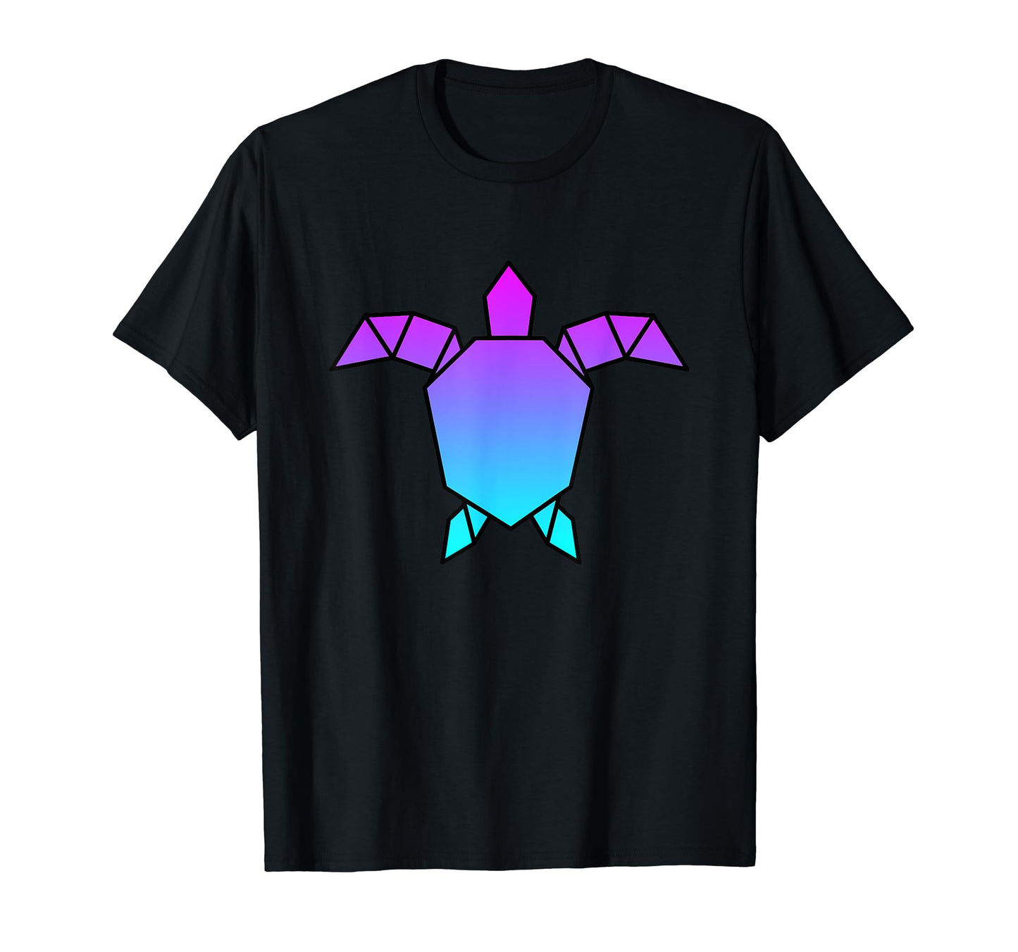 Turtle Origami Vaporwave Aesthetic Animals T-Shirt - Trendy Graphic Unisex - T-Shirt, Sweatshirt, Hoodie