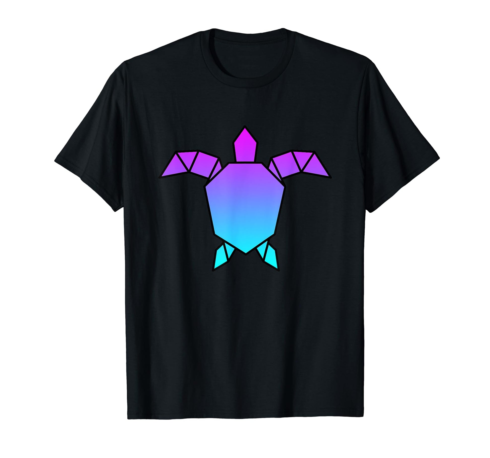 Turtle Origami Vaporwave Aesthetic Animals T-Shirt - Trendy Graphic Unisex - T-Shirt, Sweatshirt, Hoodie