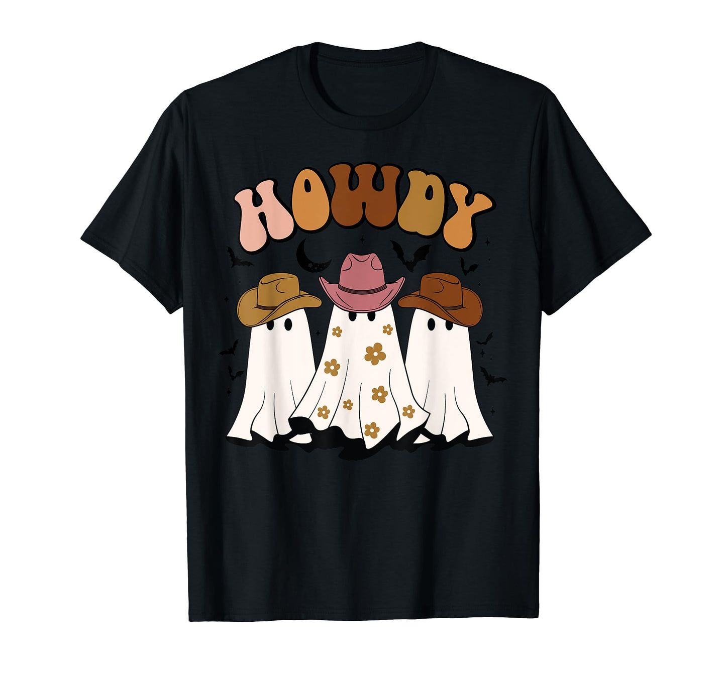 Funny Halloween Howdy Boo Ghost T-Shirt - Trendy Graphic for Adults - T-Shirt, Sweatshirt, Hoodie