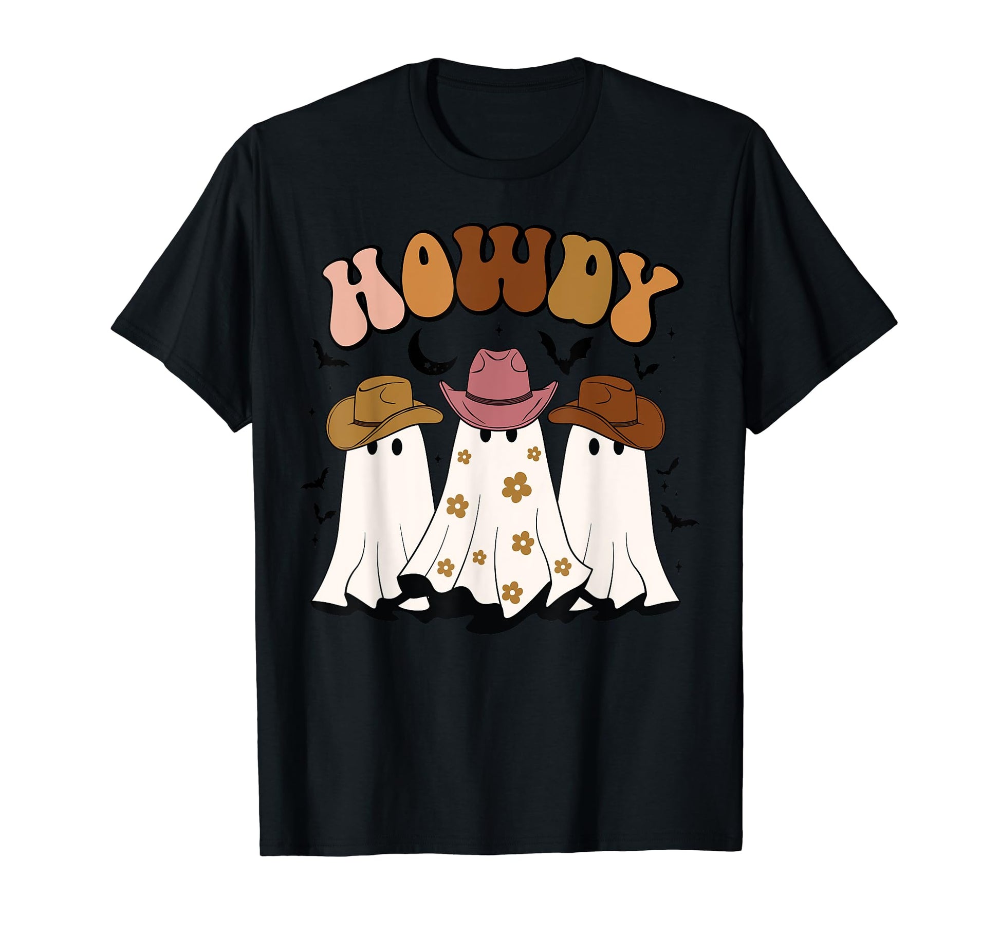 Funny Halloween Howdy Boo Ghost T-Shirt - Trendy Graphic for Adults - T-Shirt, Sweatshirt, Hoodie