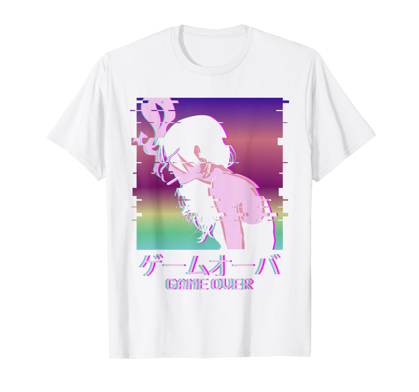 Game Over Japanese Vaporwave Alt Indie T-Shirt - Unique Graphic Men Women - T-Shirt, Sweatshirt, Hoodie