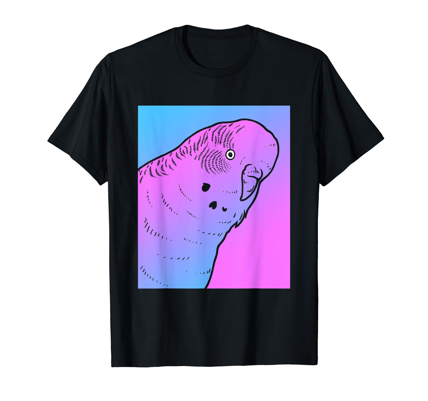 Vaporwave Budgie Aesthetic Pastel Goth T-Shirt - Trendy Graphic for Adults - T-Shirt, Sweatshirt, Hoodie