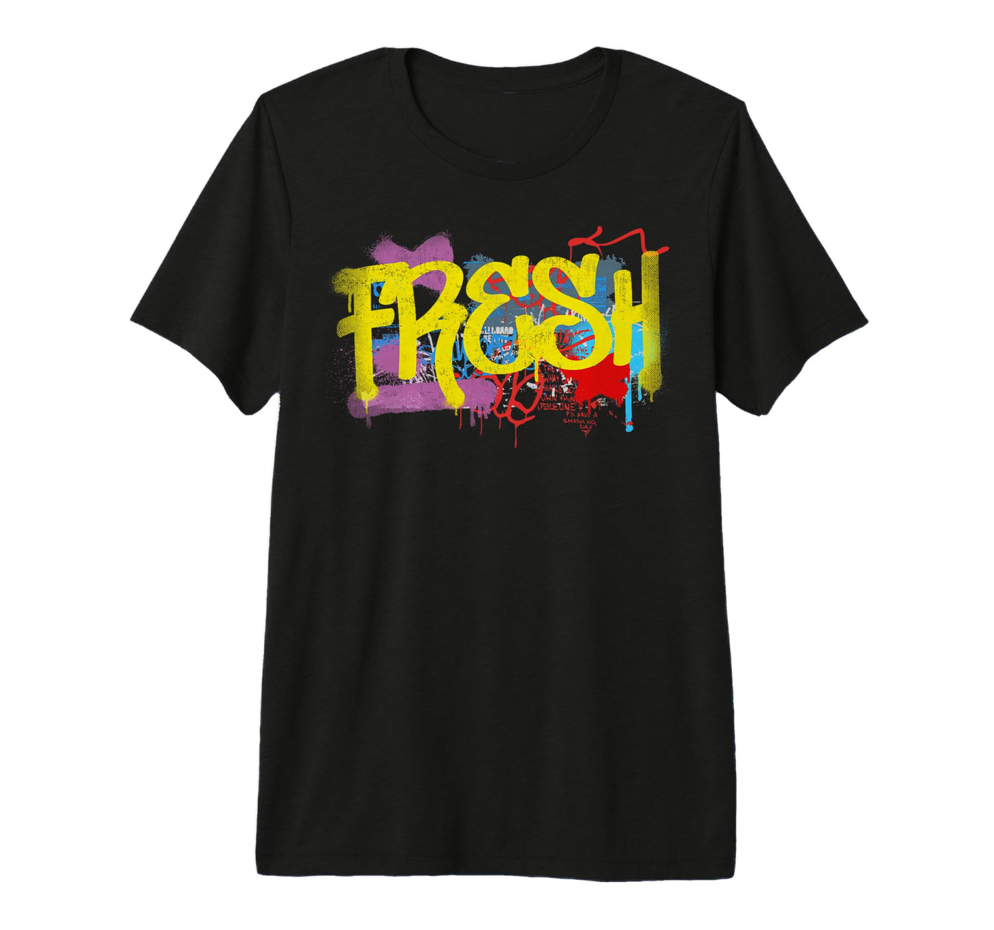 Fresh 80S 90S Hip Hop Rap Old School T-Shirt - Graphic Print Unisex - T-Shirt, Sweatshirt, Hoodie