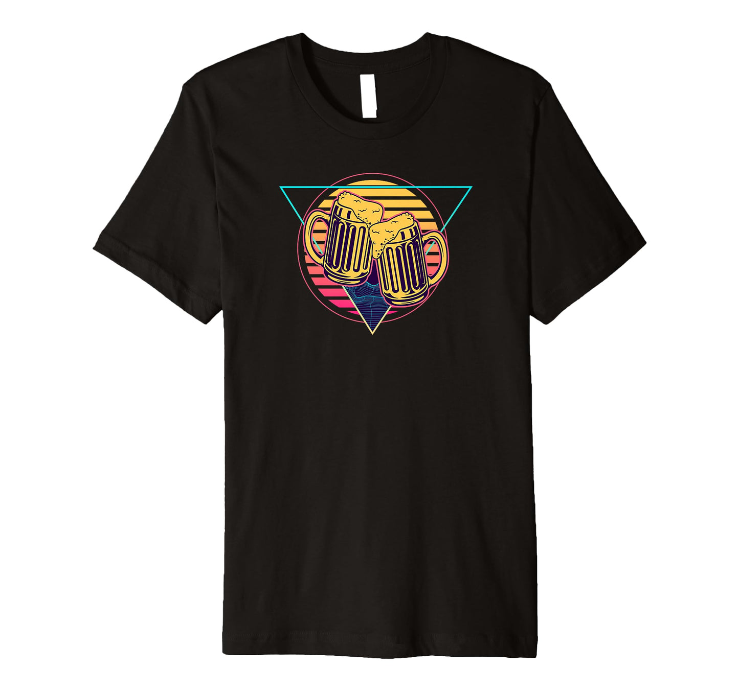 Futuristic Beer Synthwave Vaporwave Beer T-Shirt - Streetwear Style Unisex - T-Shirt, Sweatshirt, Hoodie
