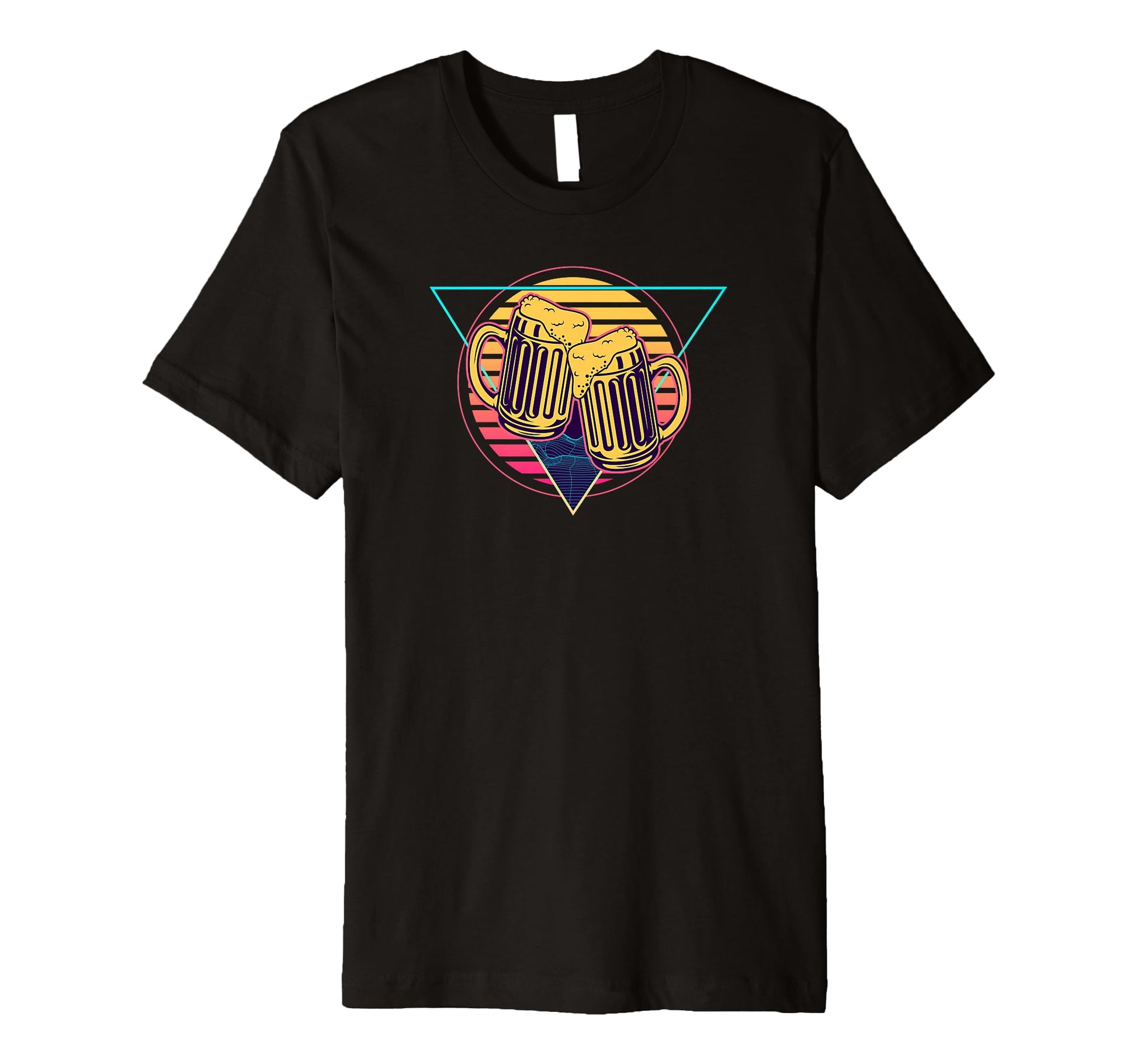 Futuristic Beer Synthwave Vaporwave Beer T-Shirt - Streetwear Style Unisex - T-Shirt, Sweatshirt, Hoodie