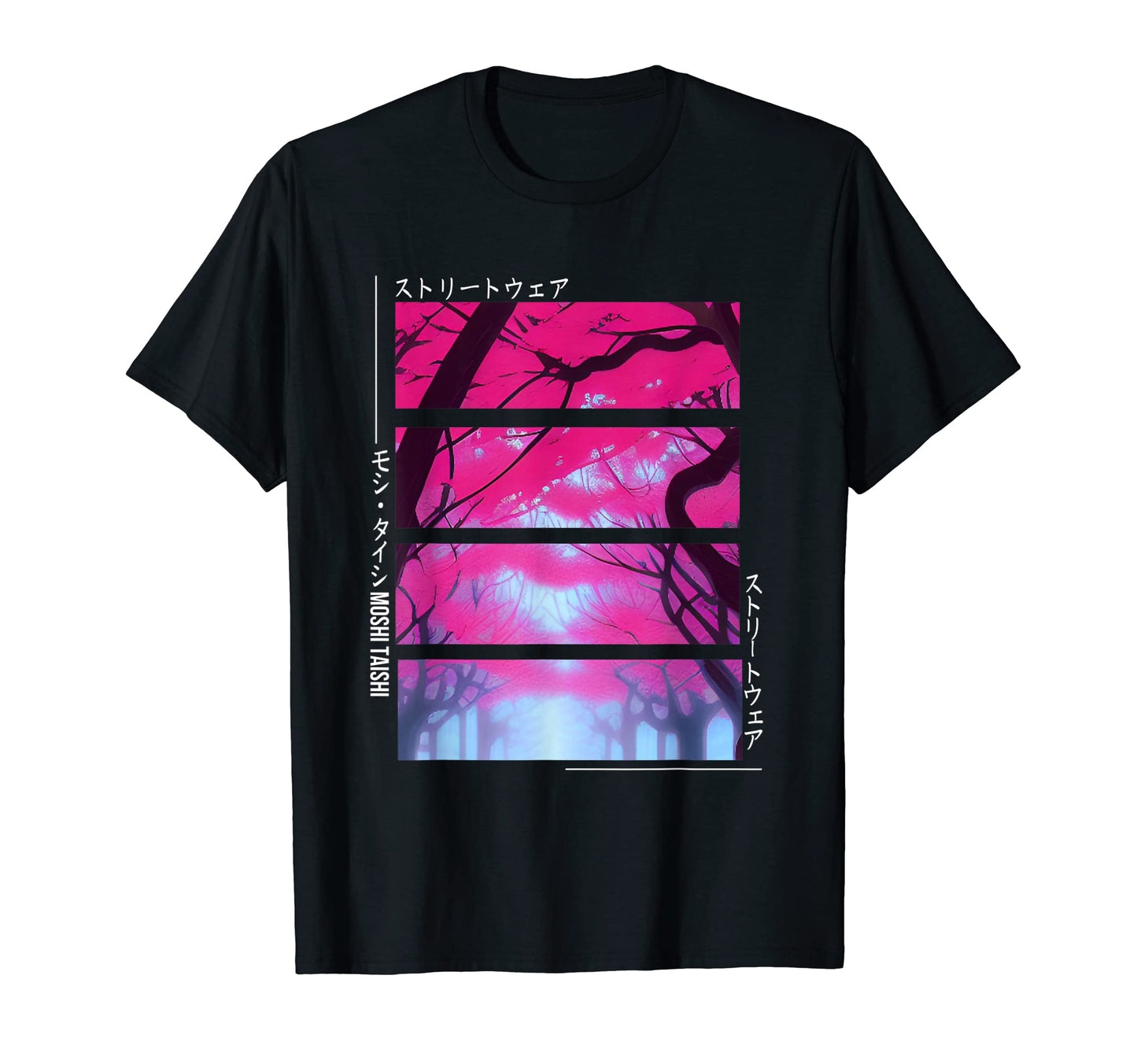 Japanese Art Cherry Blossom Streetwear T-Shirt - Trendy Graphic Unisex - T-Shirt, Sweatshirt, Hoodie