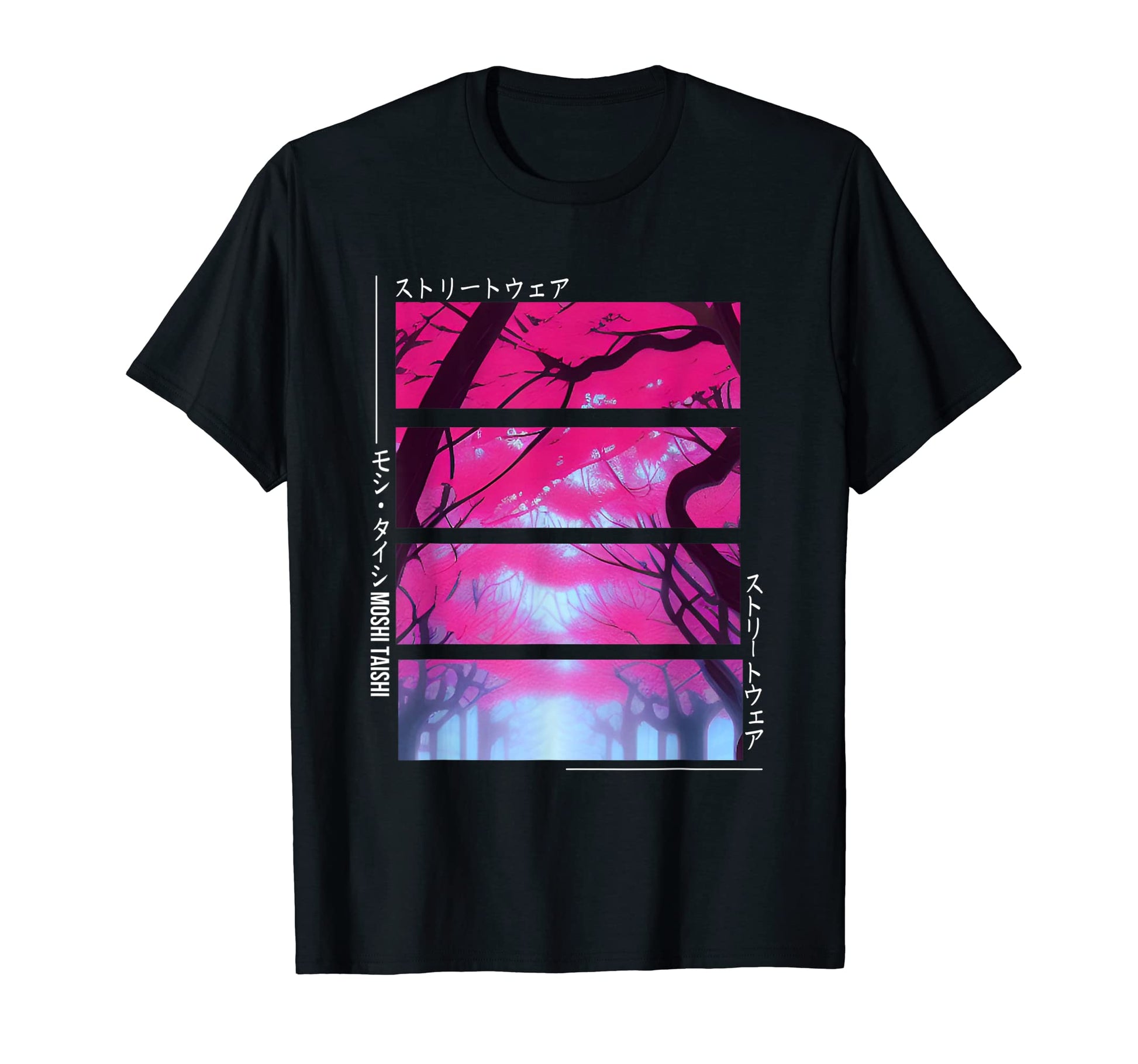 Japanese Art Cherry Blossom Streetwear T-Shirt - Trendy Graphic Unisex - T-Shirt, Sweatshirt, Hoodie