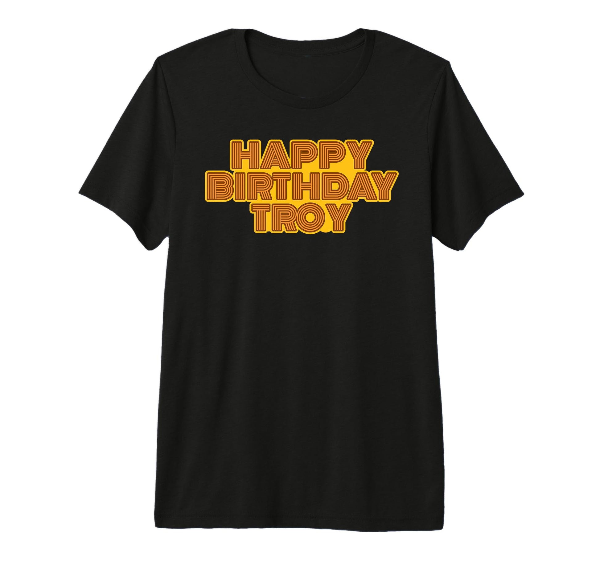 Happy Birthday Troy Personalized T-Shirt - Aesthetic Graphic Men Women - T-Shirt, Sweatshirt, Hoodie
