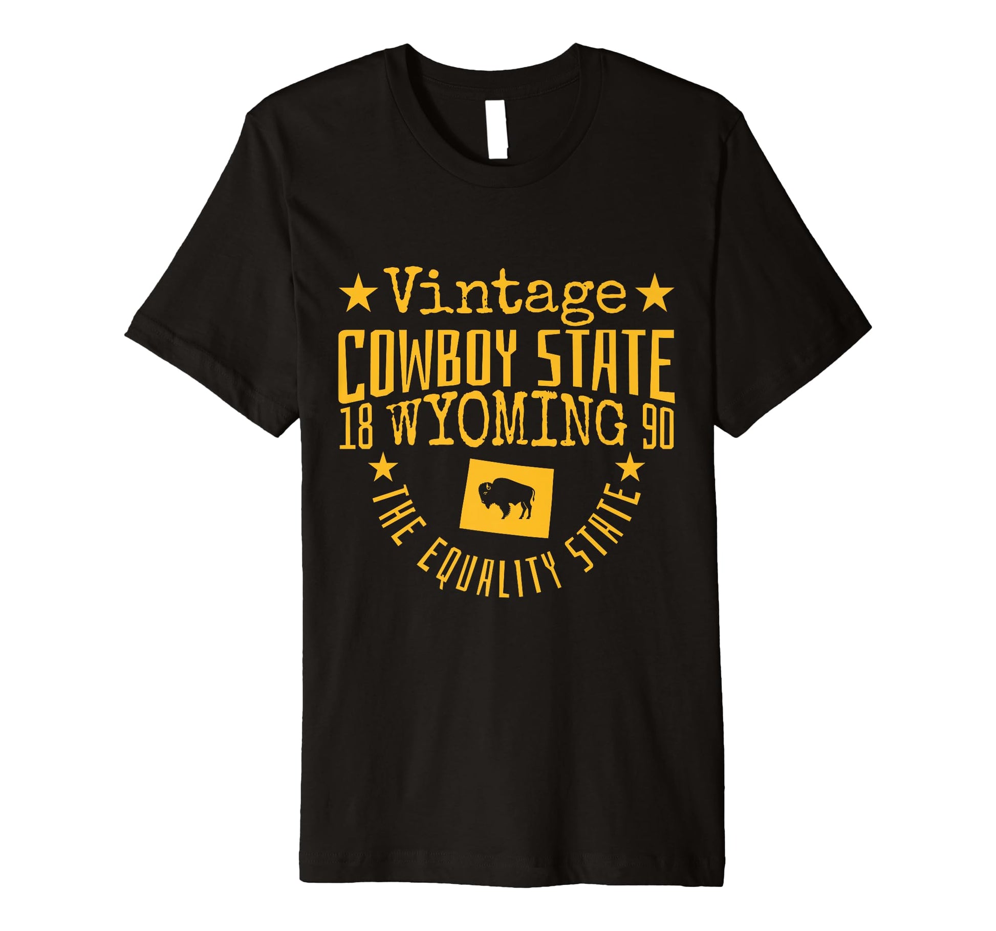 Wyoming Equality State Est 1890 T-Shirt - Custom Art Print Men Women - T-Shirt, Sweatshirt, Hoodie