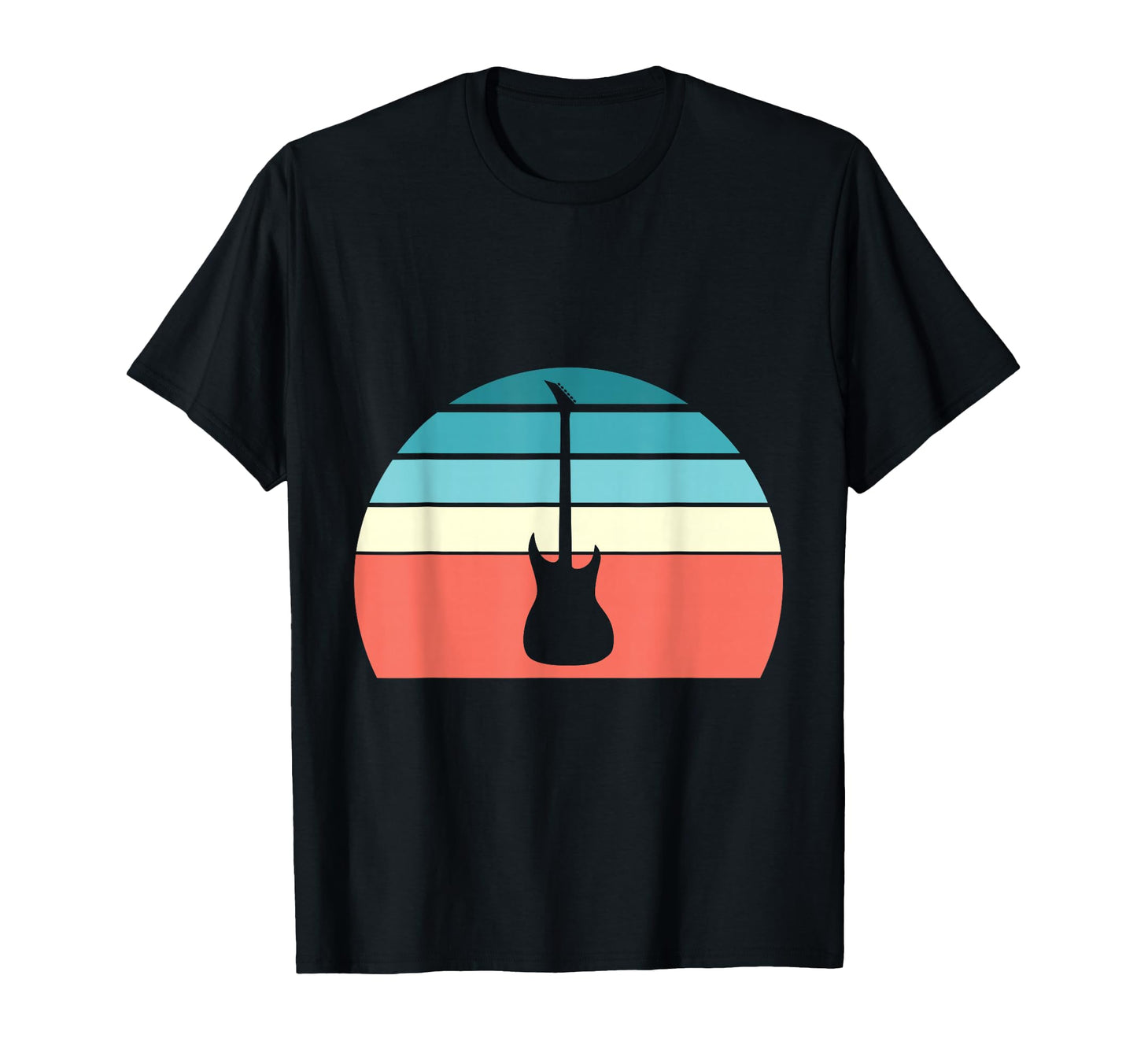 Guitar Sunset Rock Music Festival T-Shirt - Unique Graphic Unisex - T-Shirt, Sweatshirt, Hoodie