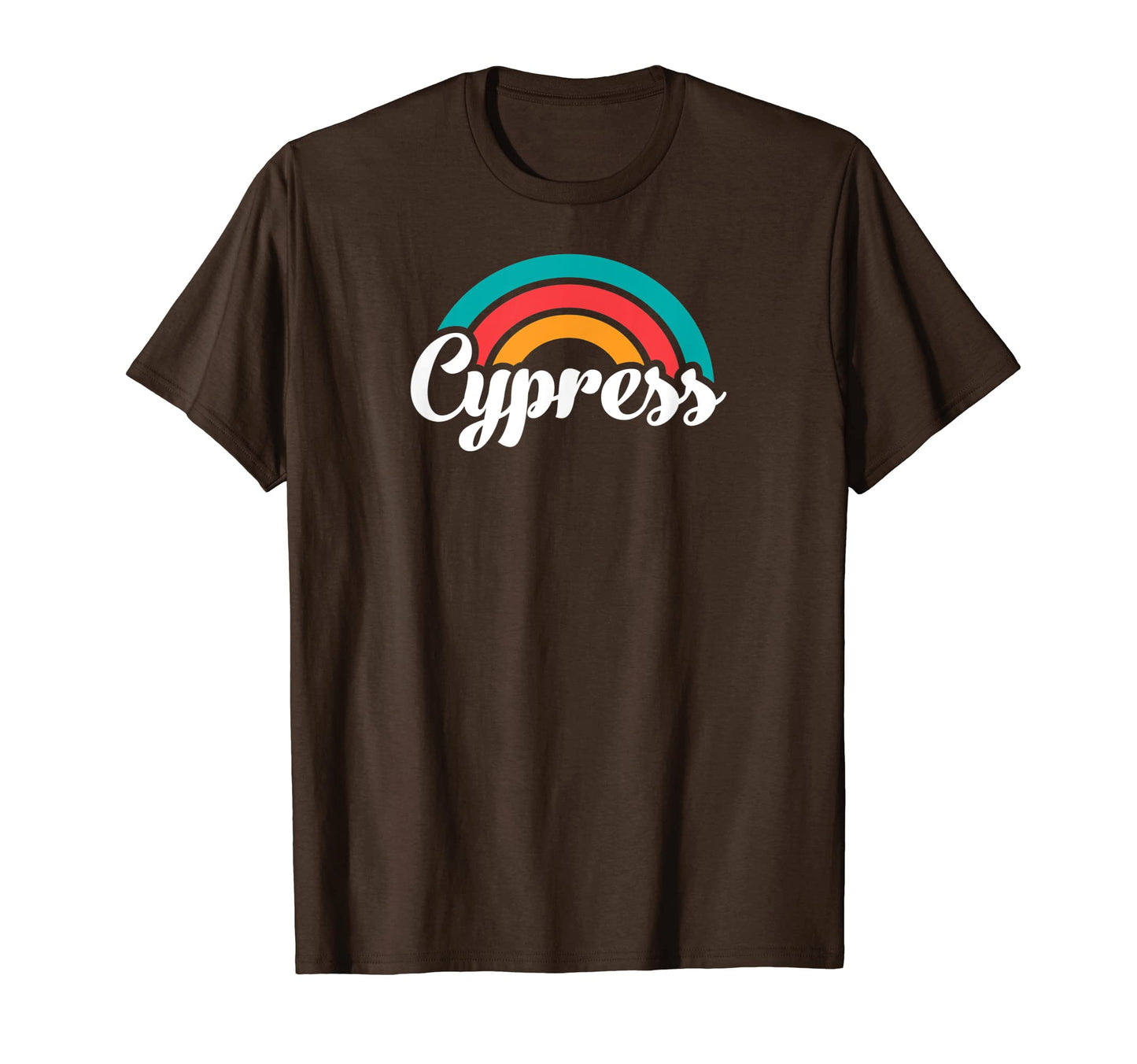 Cypress Ca Script Rainbow T-Shirt - Streetwear Style for Adults - T-Shirt, Sweatshirt, Hoodie