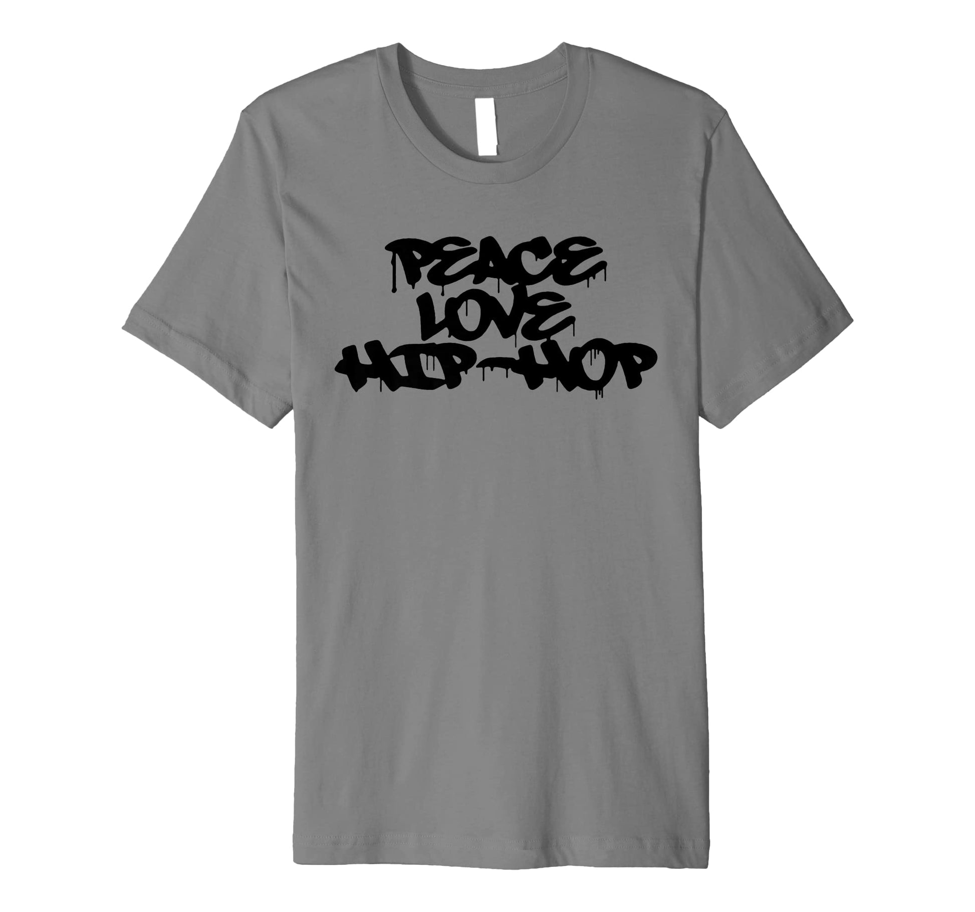 Peace Love Hip Hop Old School Rap Spray T-Shirt - Graphic Print Unisex - T-Shirt, Sweatshirt, Hoodie