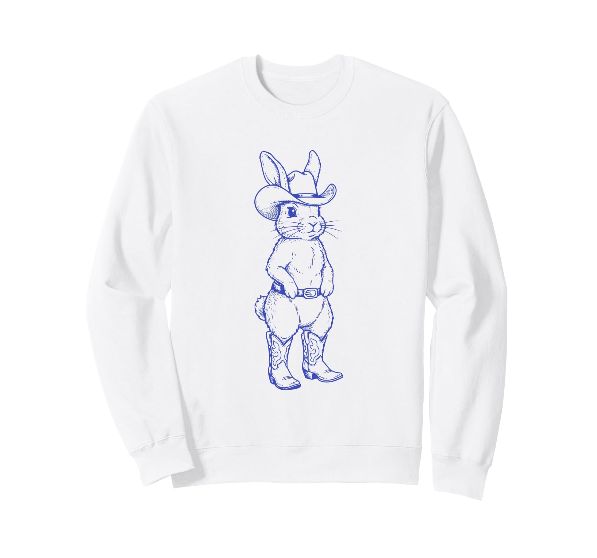 Western Rabbit Cowboy Bunny Meme Sweatshirt - Aesthetic Graphic Men Women - T-Shirt, Sweatshirt, Hoodie