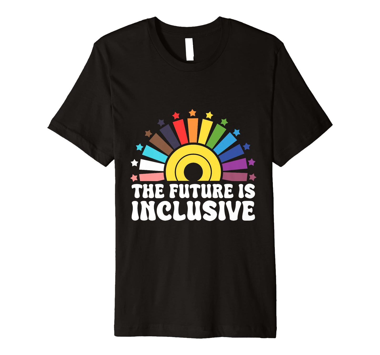 Future Is Inclusive Rainbow Lgbt Pride T-Shirt - Unique Graphic for Adults - T-Shirt, Sweatshirt, Hoodie