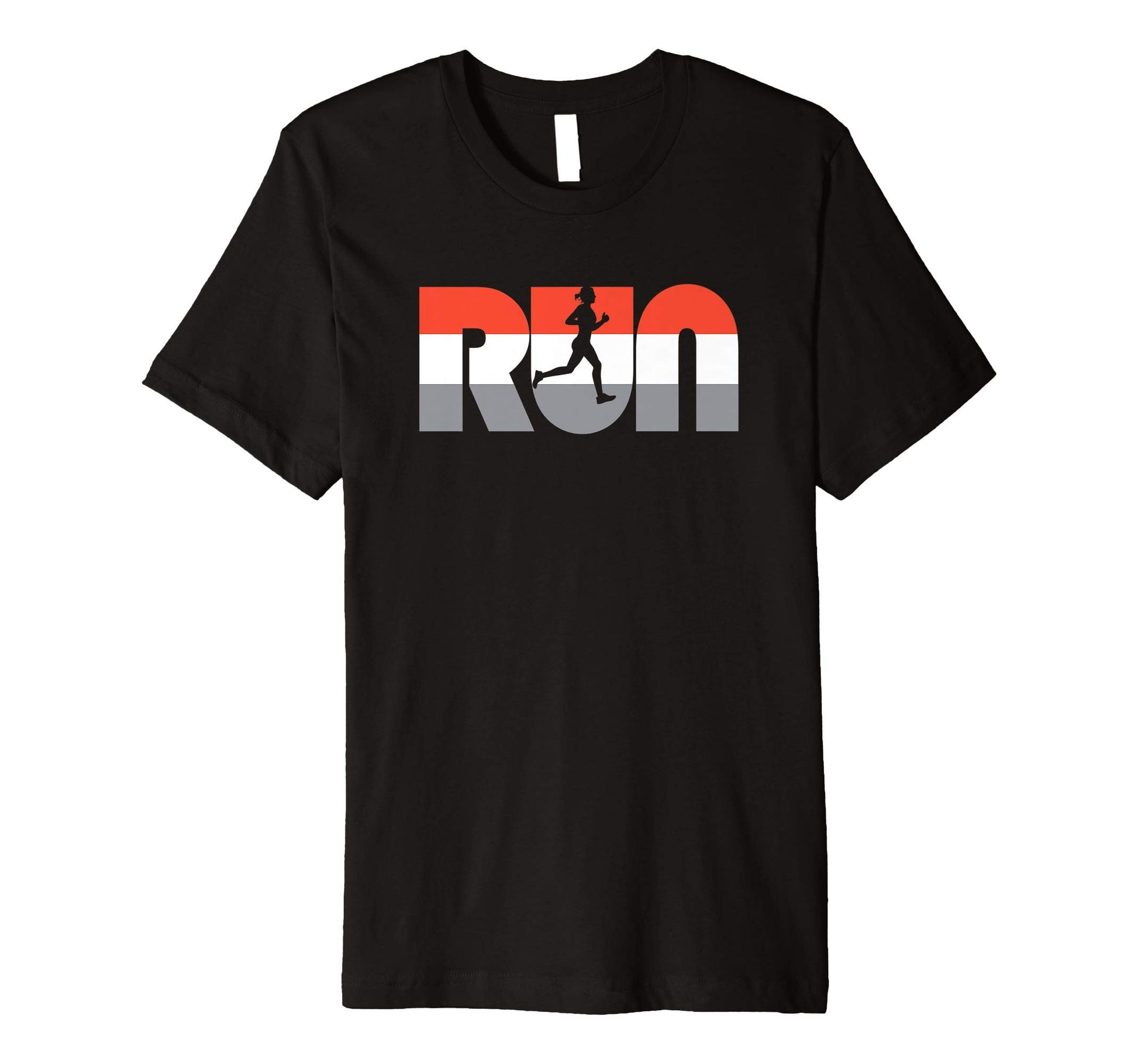 Run Color Typography Female Runner T-Shirt - Unique Graphic Men Women - T-Shirt, Sweatshirt, Hoodie