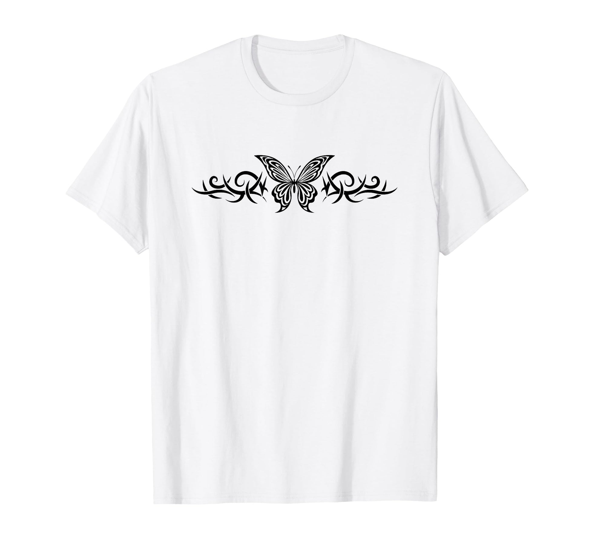 Fairycore Butterfly Tattoo Y2K Grunge T-Shirt - Custom Art Print Unisex - T-Shirt, Sweatshirt, Hoodie
