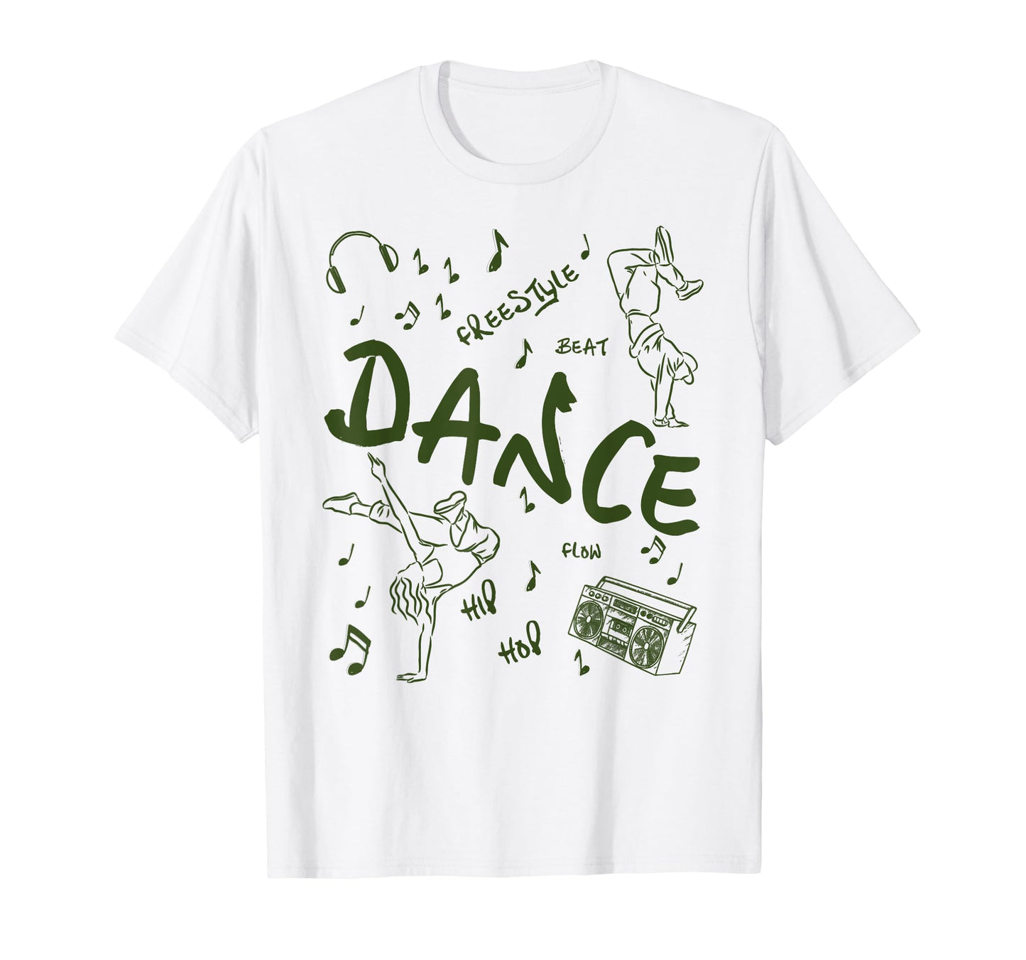 Hip Hop Dance Beat Flow Breakdance T-Shirt - Graphic Print for Adults - T-Shirt, Sweatshirt, Hoodie