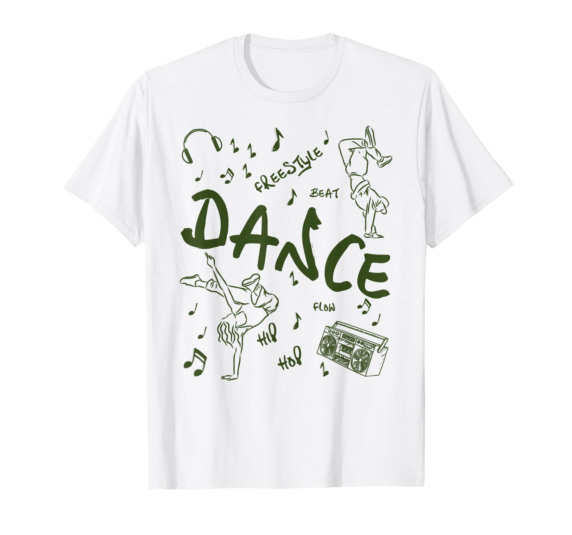 Hip Hop Dance Beat Flow Breakdance T-Shirt - Graphic Print for Adults - T-Shirt, Sweatshirt, Hoodie
