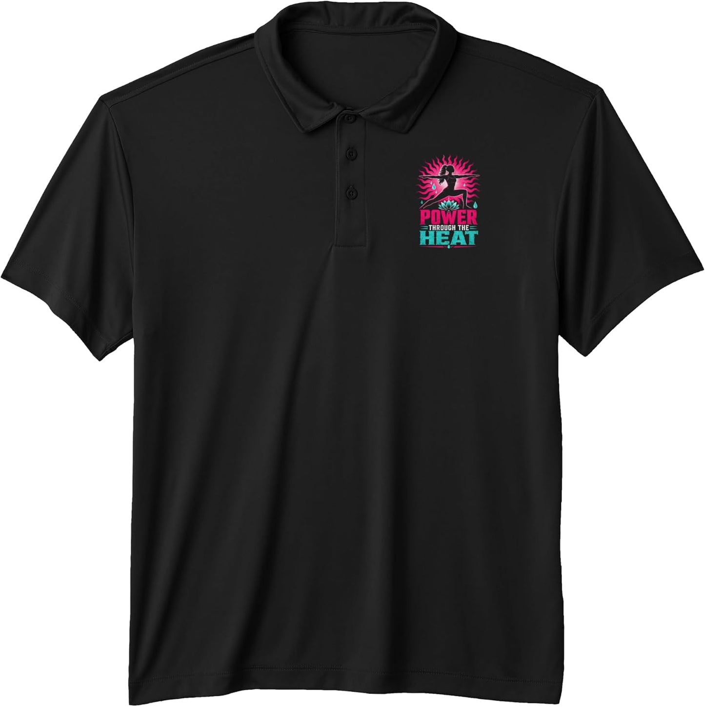 Power Through Hot Yoga Fitness - Adult & Kids T-Shirts, Sweatshirts & Hoodies apparel design preview 1