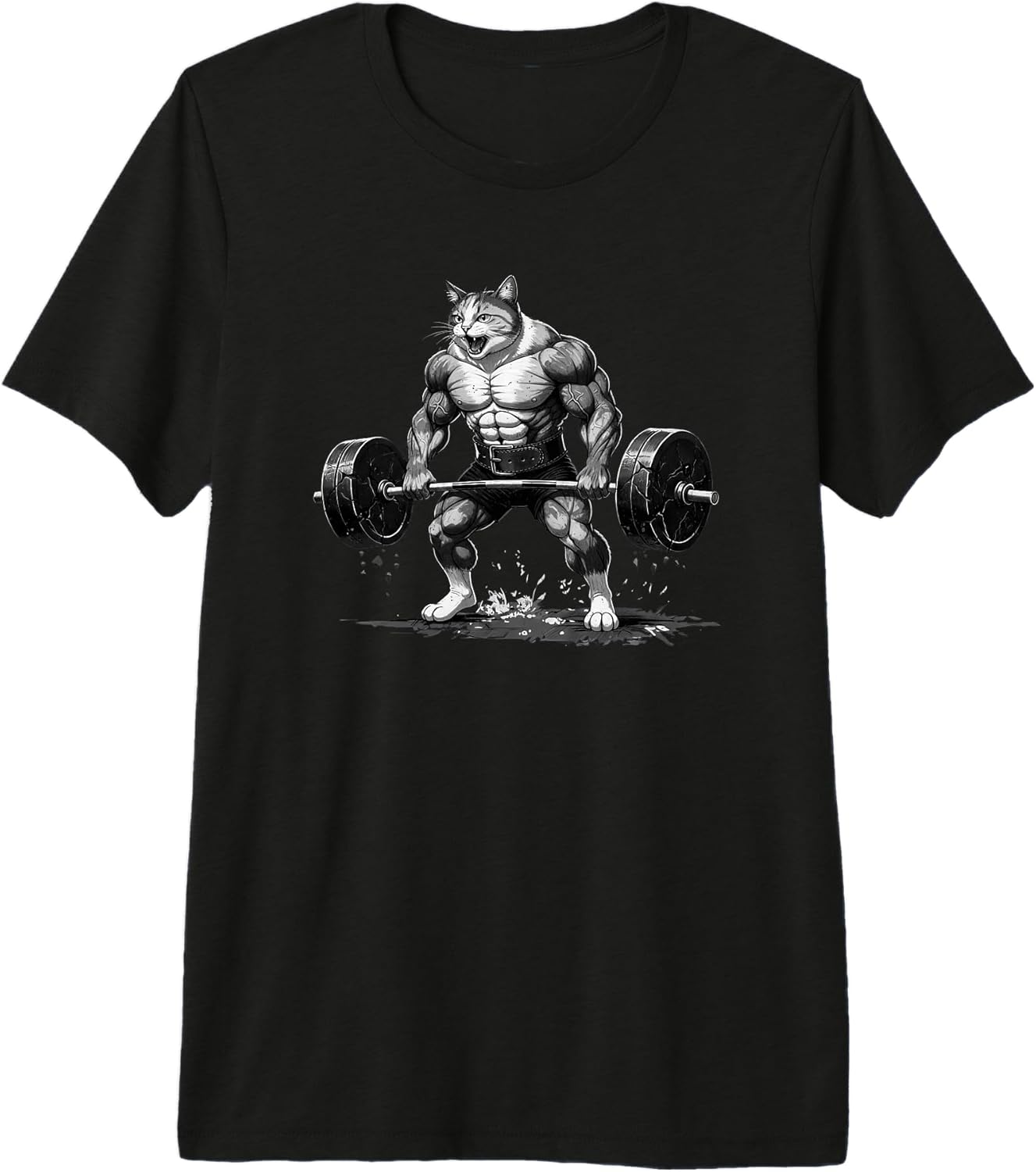 Strong Cat Lifting Fitness Strongman Workout - Adult & Kids T-Shirts, Sweatshirts & Hoodies apparel design preview 1