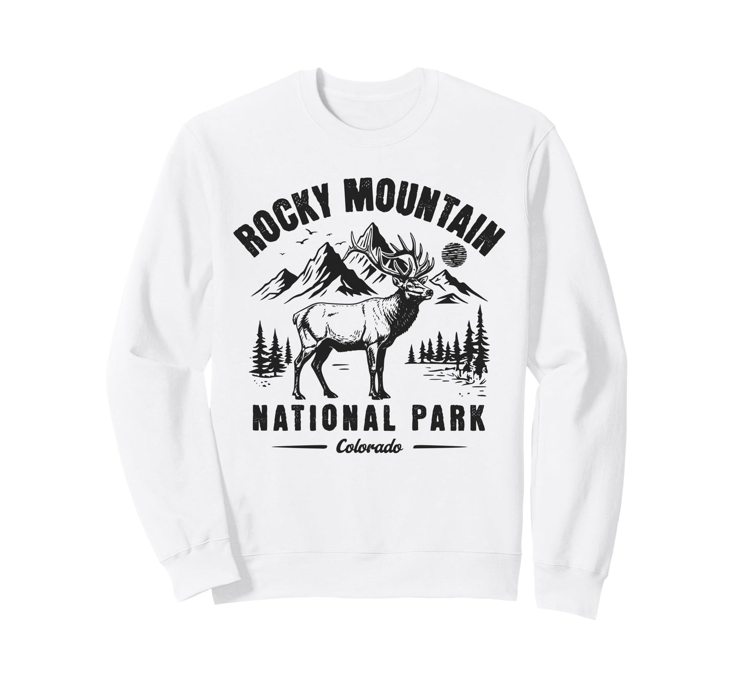 Rocky Mountain National Park Sweatshirt - Custom Art Print for Adults - T-Shirt, Sweatshirt, Hoodie